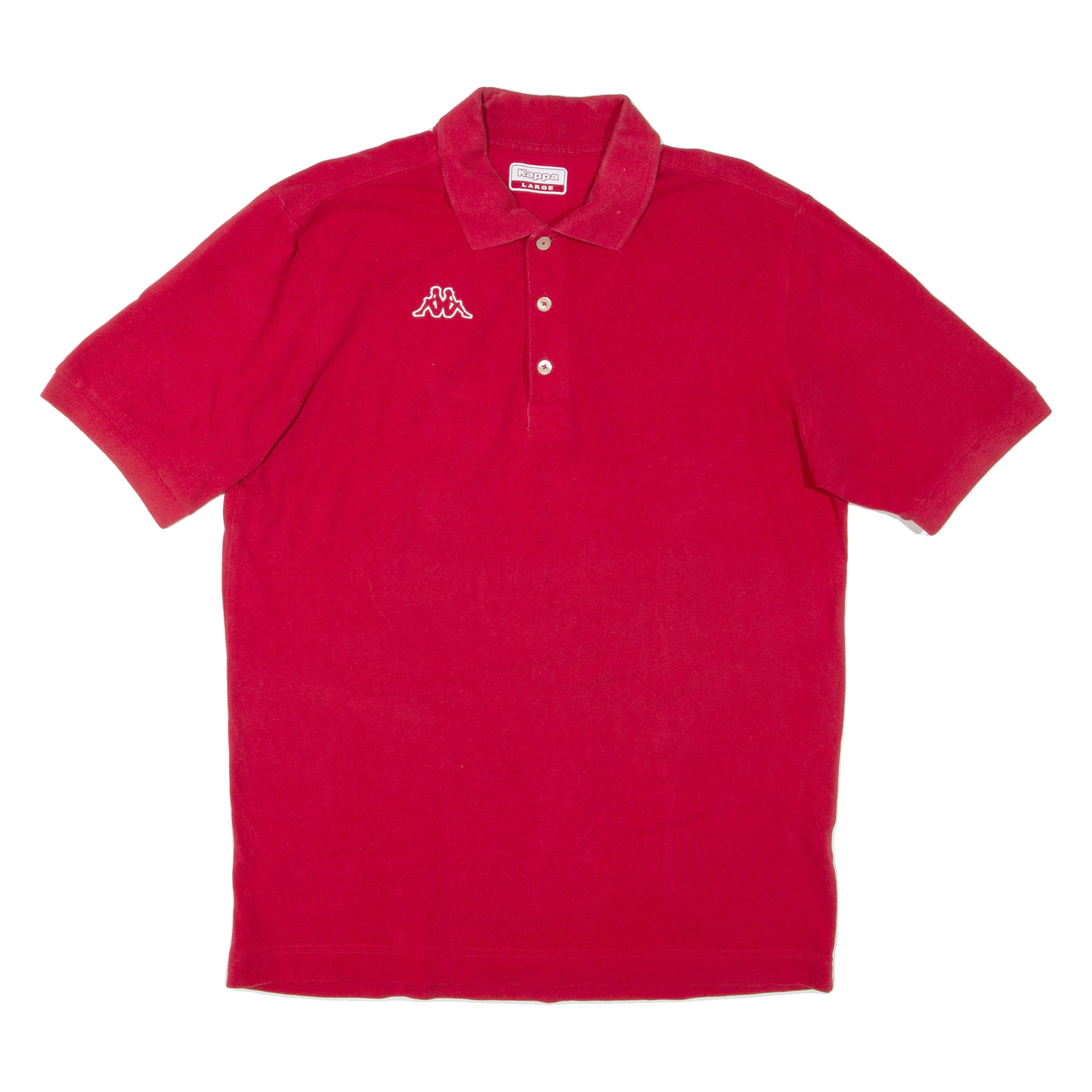 KAPPA Mens Polo Shirt Red L Refurbished - N/A refurbished available on Cerqular