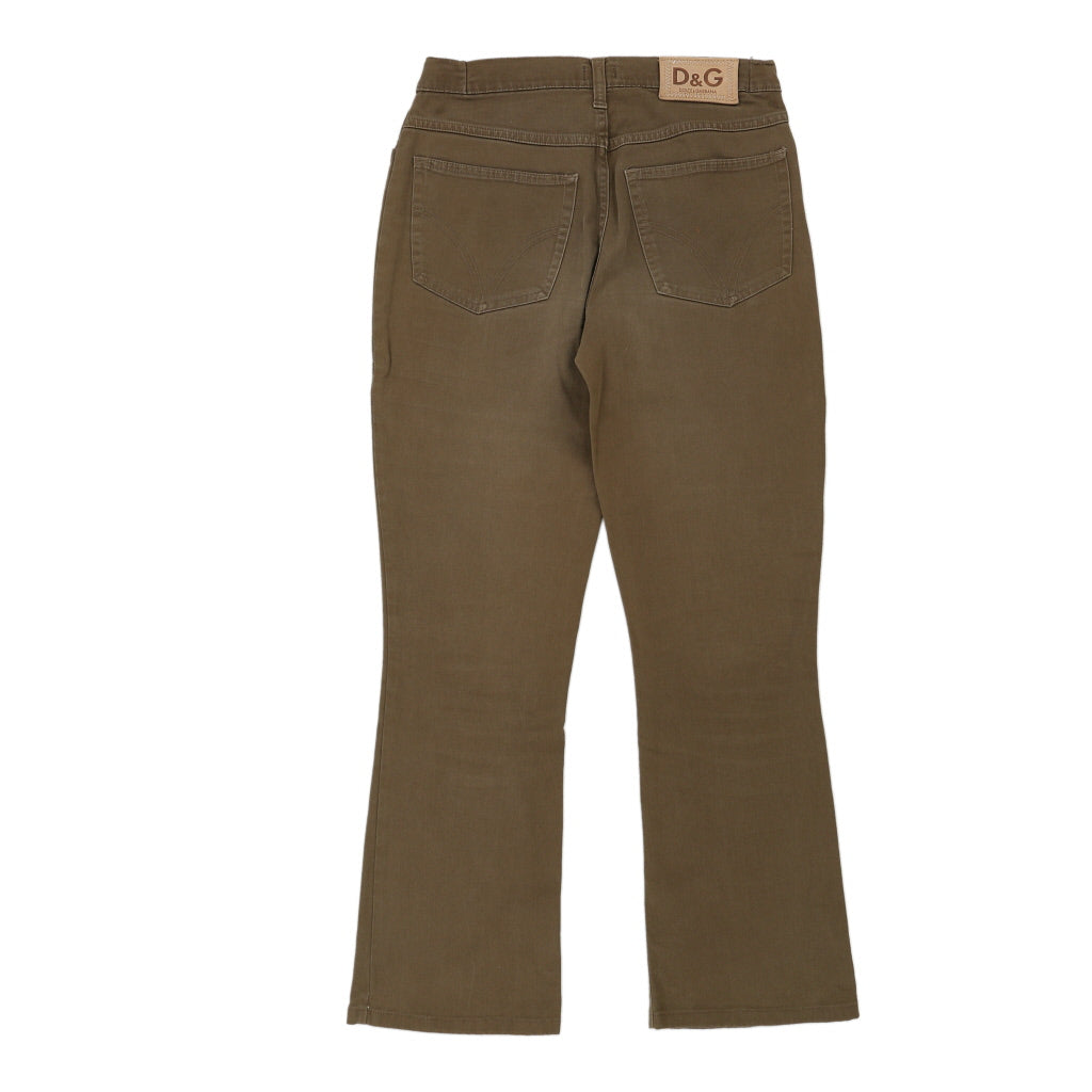 Dolce & Gabbana Boot Cut Jeans - 27W UK 8 Brown Cotton | Size: UK 8 Refurbished - N/A (Preloved Designer is not a specific brand, it refurbished available on Cerqular