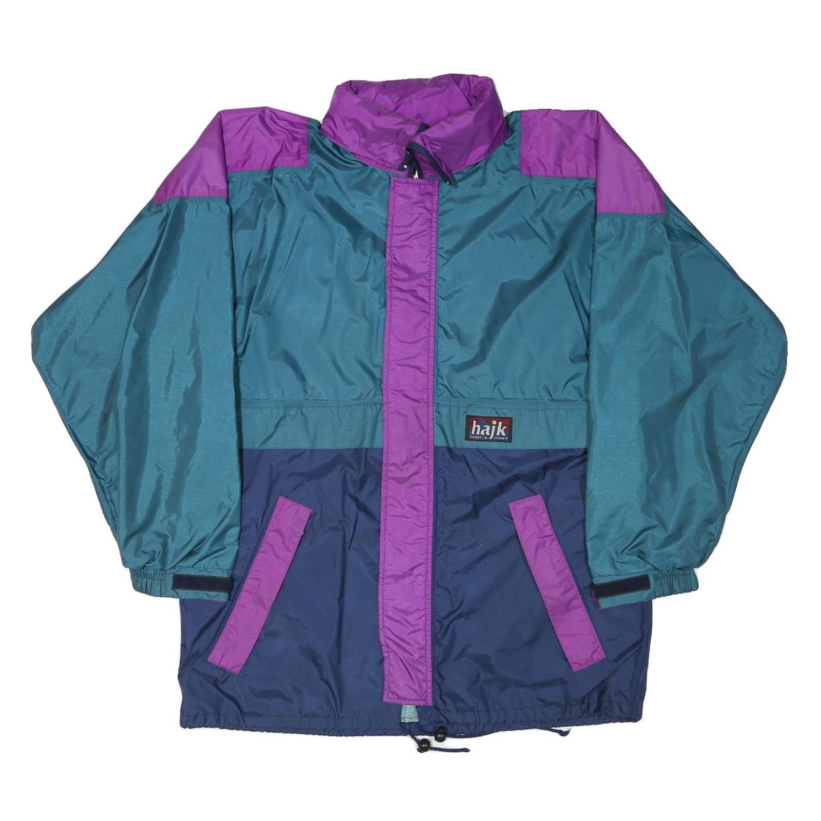 Buy HAJK Mens Blue & Purple Colourblock Jacket L Nylon Zip Casual Lightweight Refurbished - $32.49 HAJK Mens Blue & Purple Colourblock Jacket L Nylon Zip Casual Lightweight Refurbished - N/A refurbished available on Cerqular