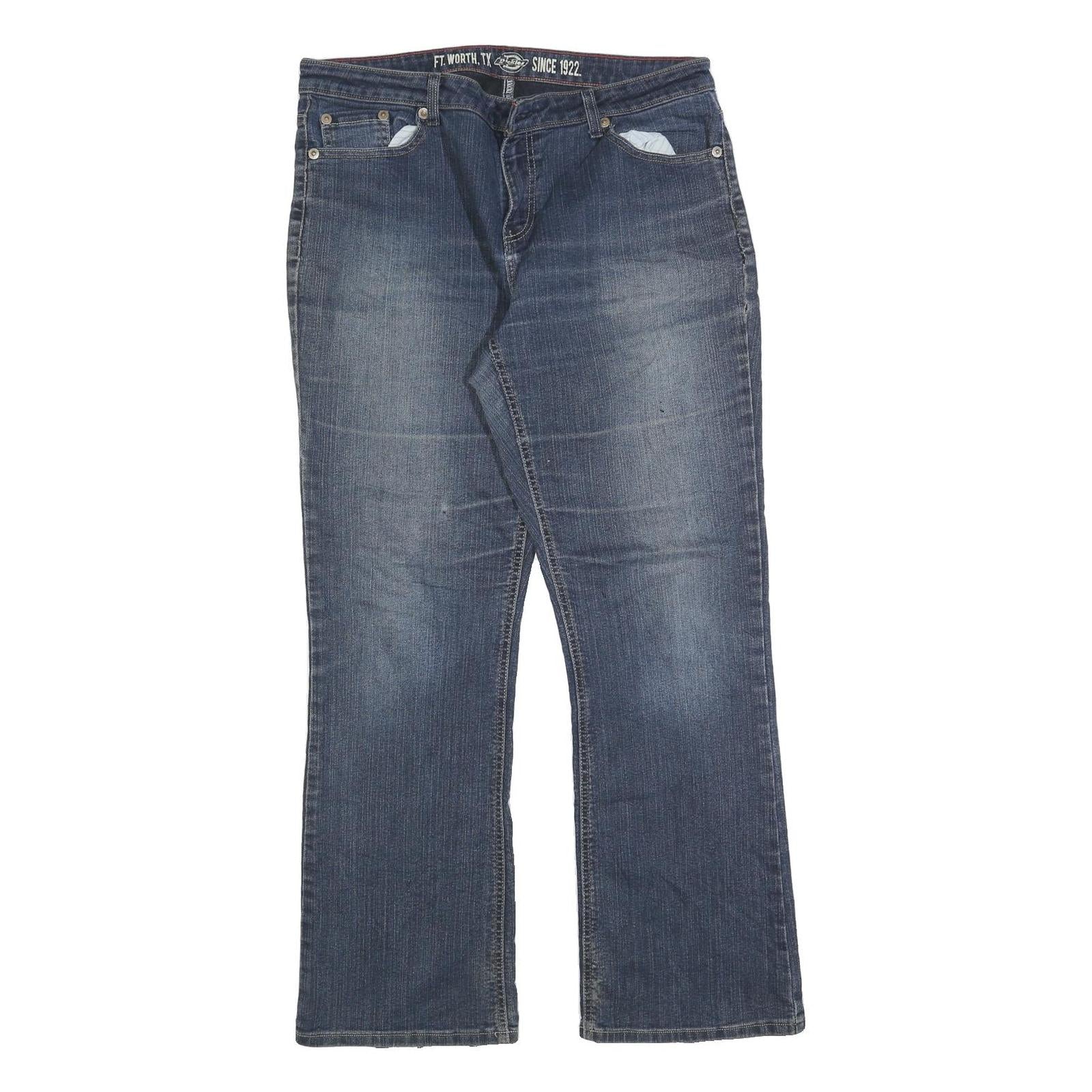 DICKIES Womens Blue Relaxed Straight Denim Medium W34 L32 Casual Jeans Refurbished - N/A refurbished available on Cerqular