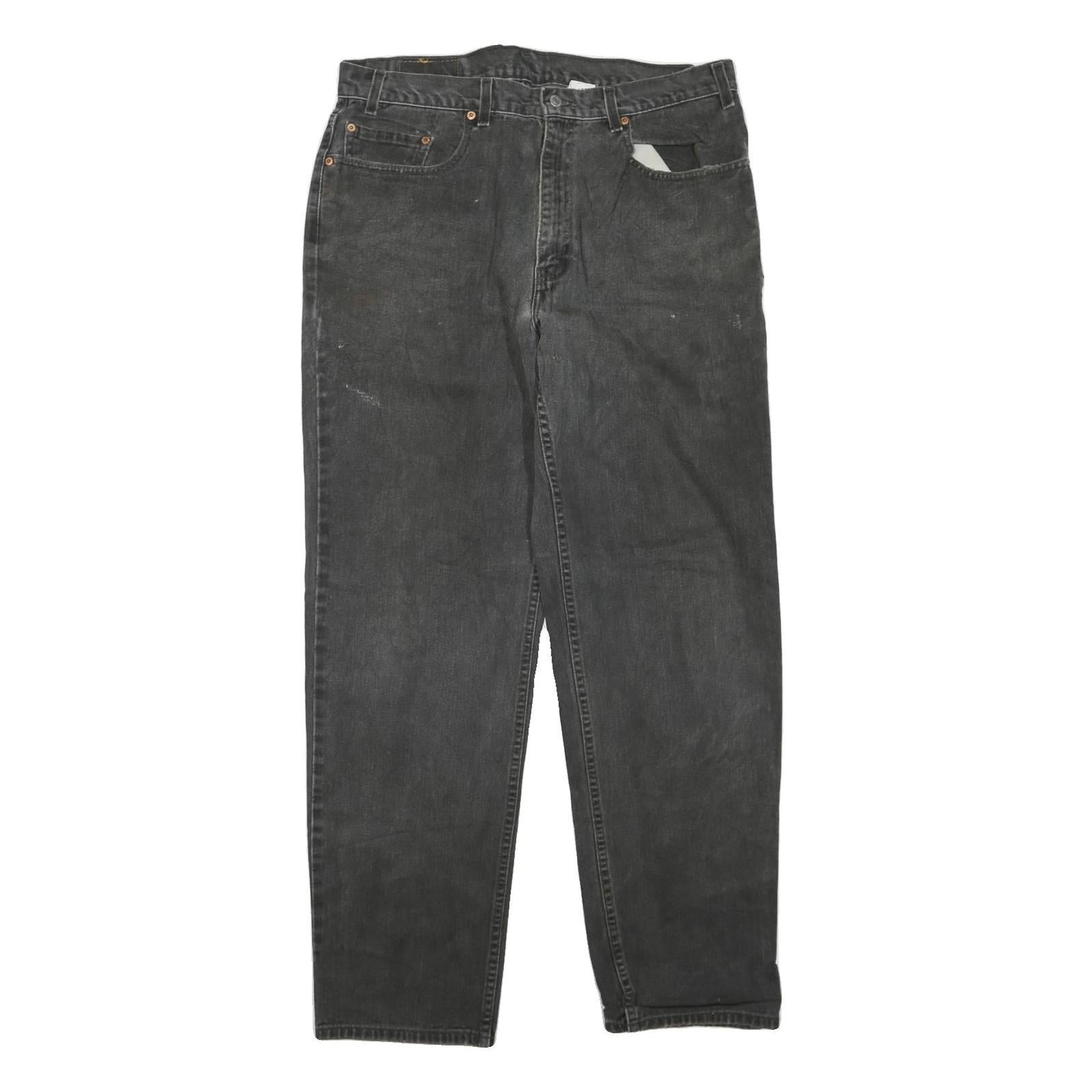 LEVI'S 550 Womens Jeans Black Regular Straight Denim Medium W38 L31 Classic Fit Refurbished - N/A refurbished available on Cerqular