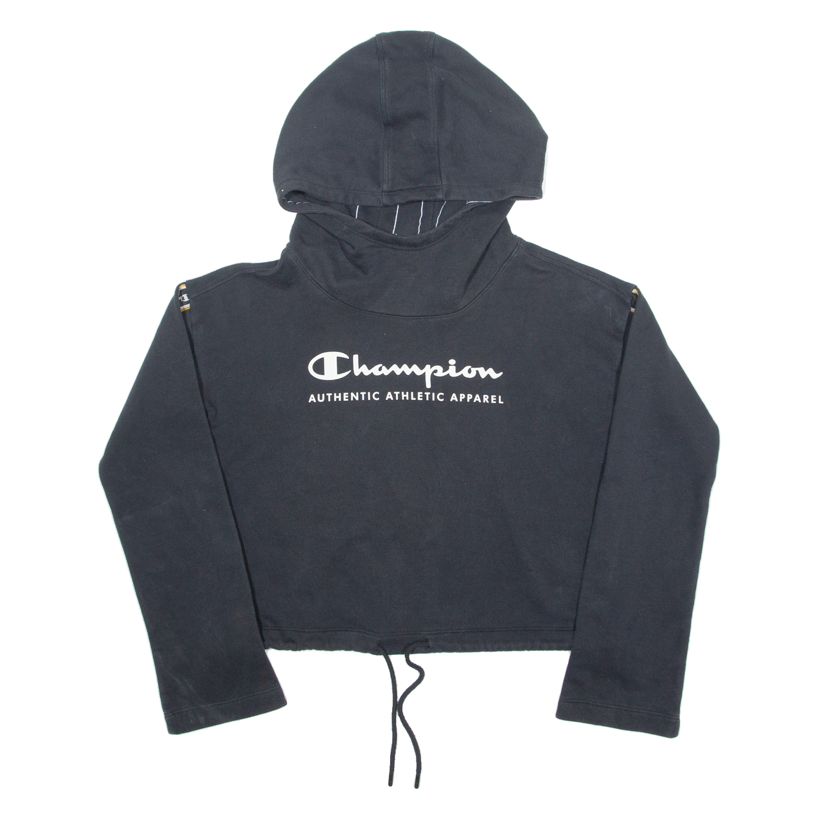 CHAMPION Cropped Womens Black Hoodie S Refurbished - N/A refurbished available on Cerqular