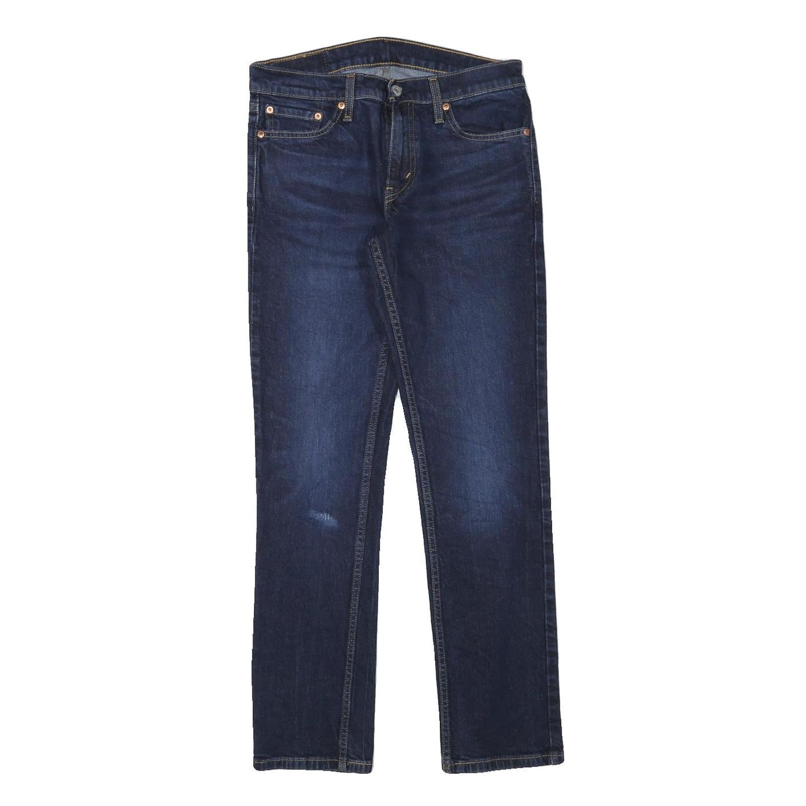 LEVI'S Mens Jeans Blue Slim Straight Denim Medium W29 L30 Classic Zip Denim Refurbished - N/A refurbished available on Cerqular