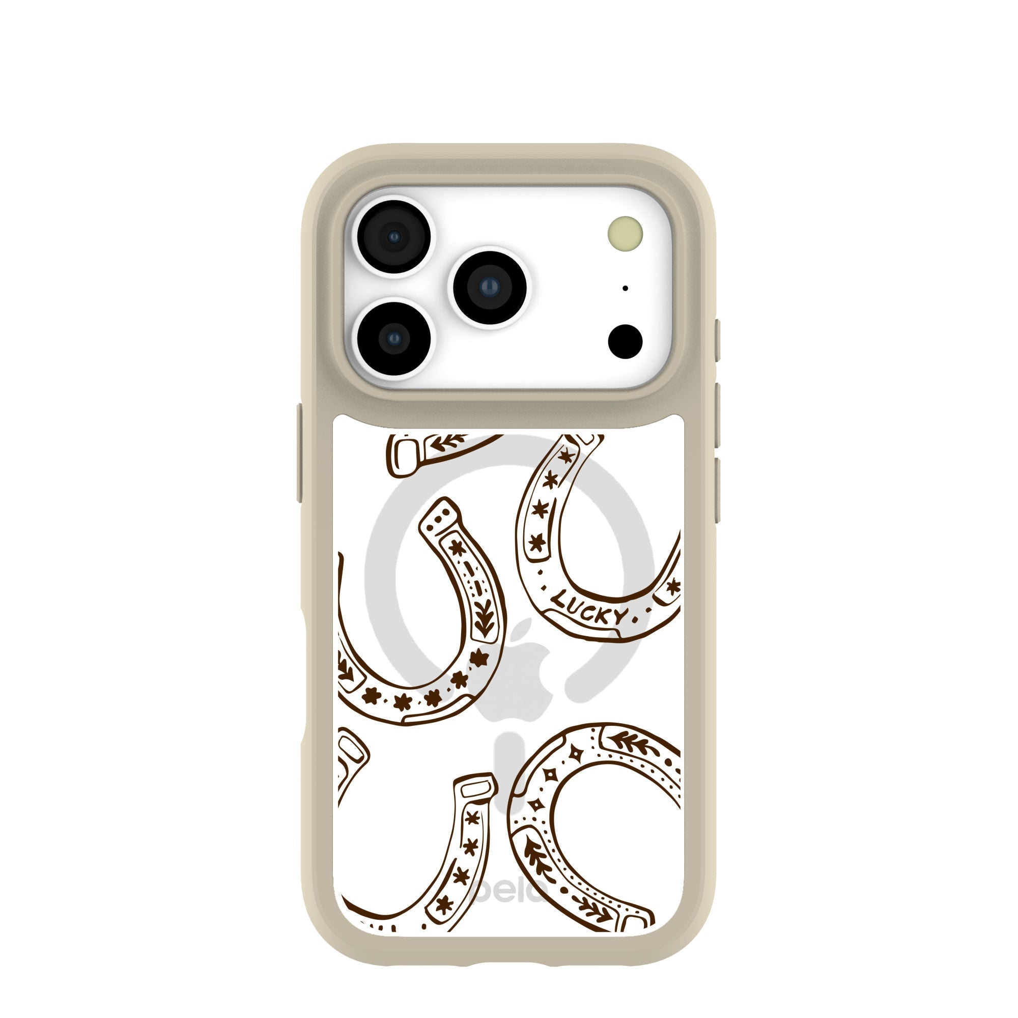 Clear Desert Luck iPhone 17 Pro Case With London Fog Ridge (MagSafe included) Refurbished - Pela Case refurbished available on Cerqular
