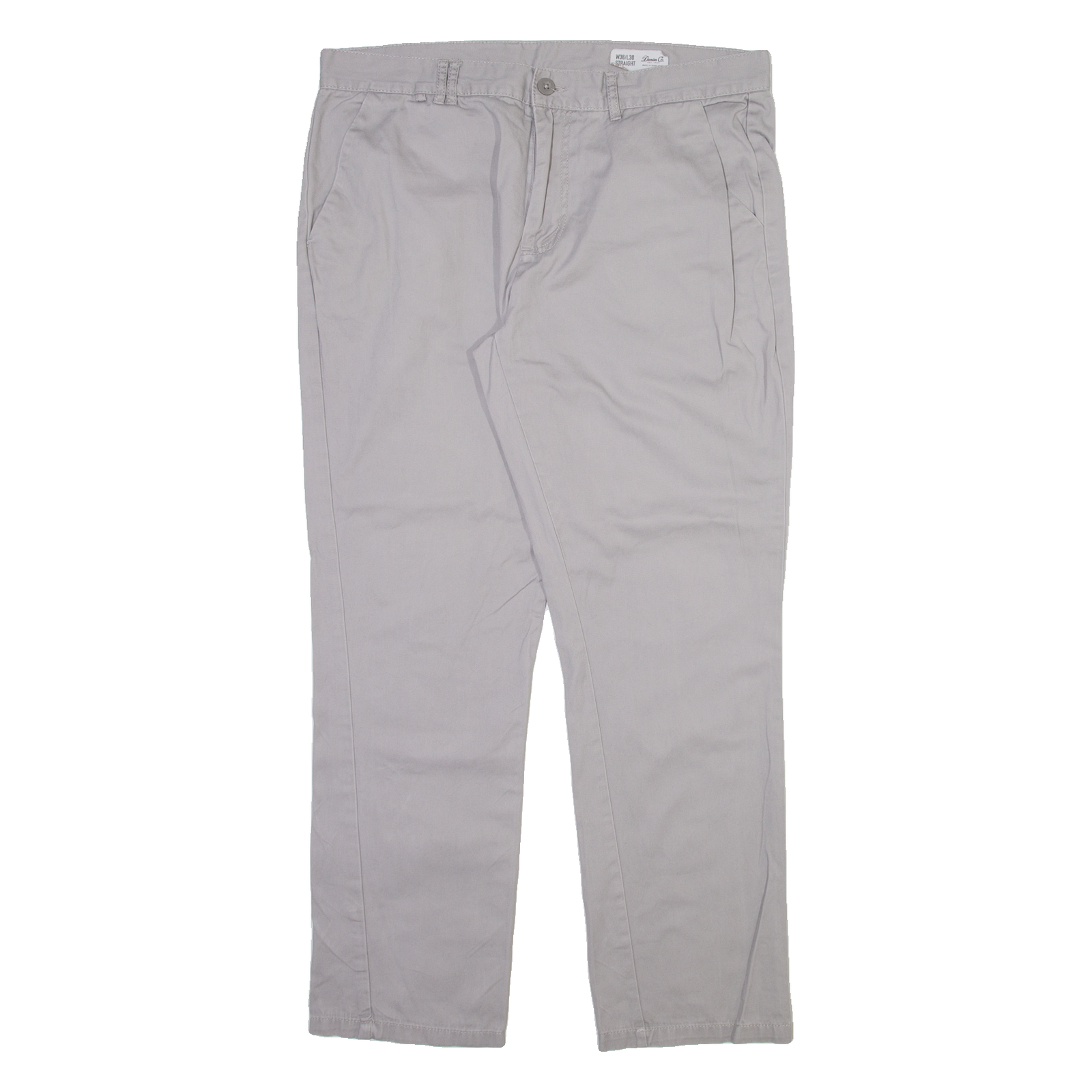 DENIM CO Mens Trousers Grey Regular Straight W36 L30 Refurbished - N/A refurbished available on Cerqular