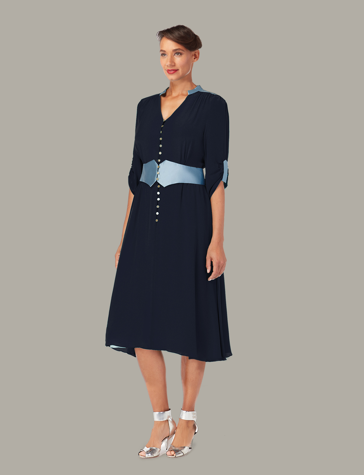 Buy AZALEA | 3-Way Tea Dress | Colour: Navy | Size: UK 16 (US 10) Refurbished - $337.35 AZALEA | 3-Way Tea Dress | Colour: Navy | Size: UK 16 (US 10) Refurbished - N/A refurbished available on Cerqular