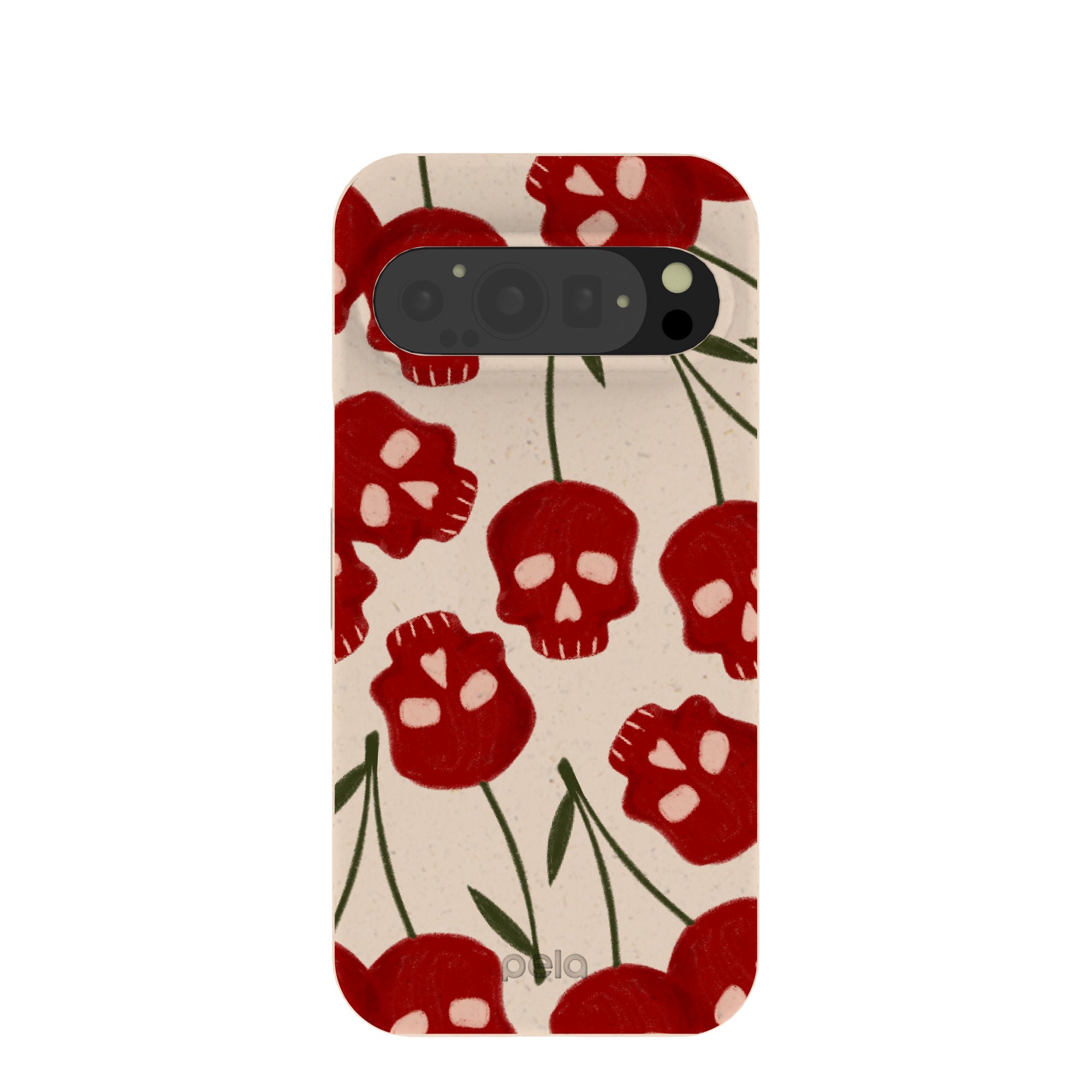 Seashell Scary Cherry Google Pixel 9/9 Pro Case Refurbished - Pela Case refurbished available on Cerqular