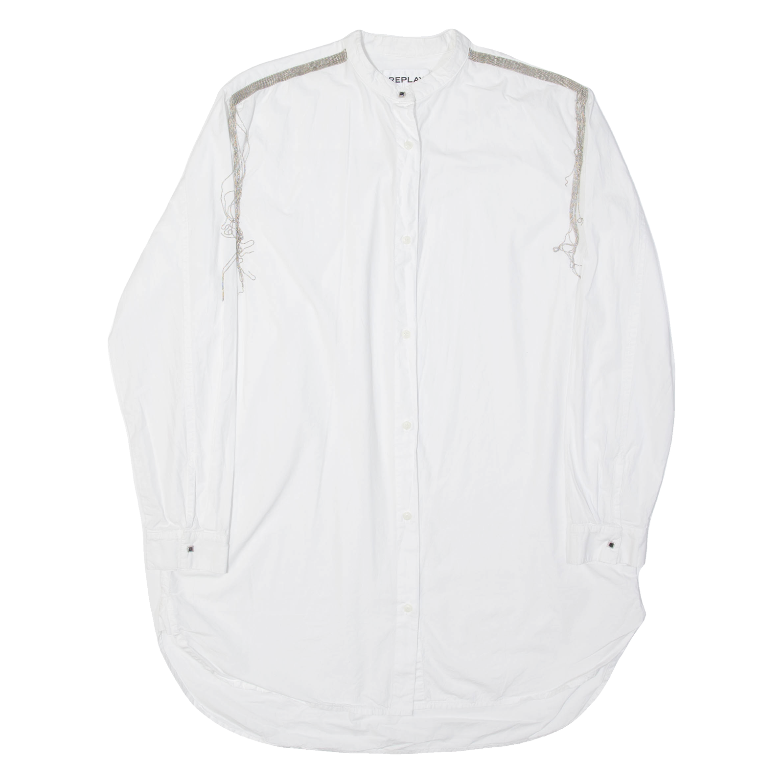 Buy REPLAY Silver Tassel Womens Flannel Shirt White Long Sleeve M Refurbished - $17.15 REPLAY Silver Tassel Womens Flannel Shirt White Long Sleeve M Refurbished - N/A refurbished available on Cerqular