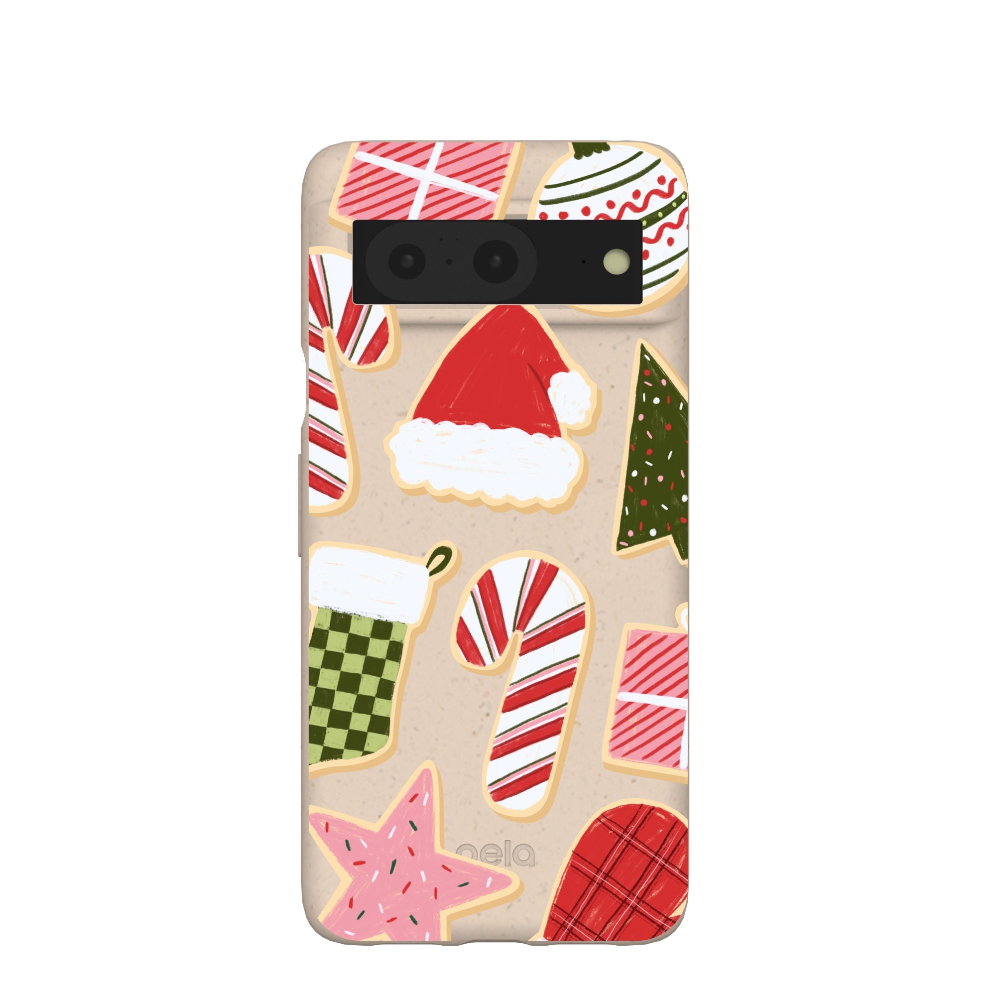 Seashell Festive Cookies Google Pixel 8 Case Refurbished - Pela Case refurbished available on Cerqular