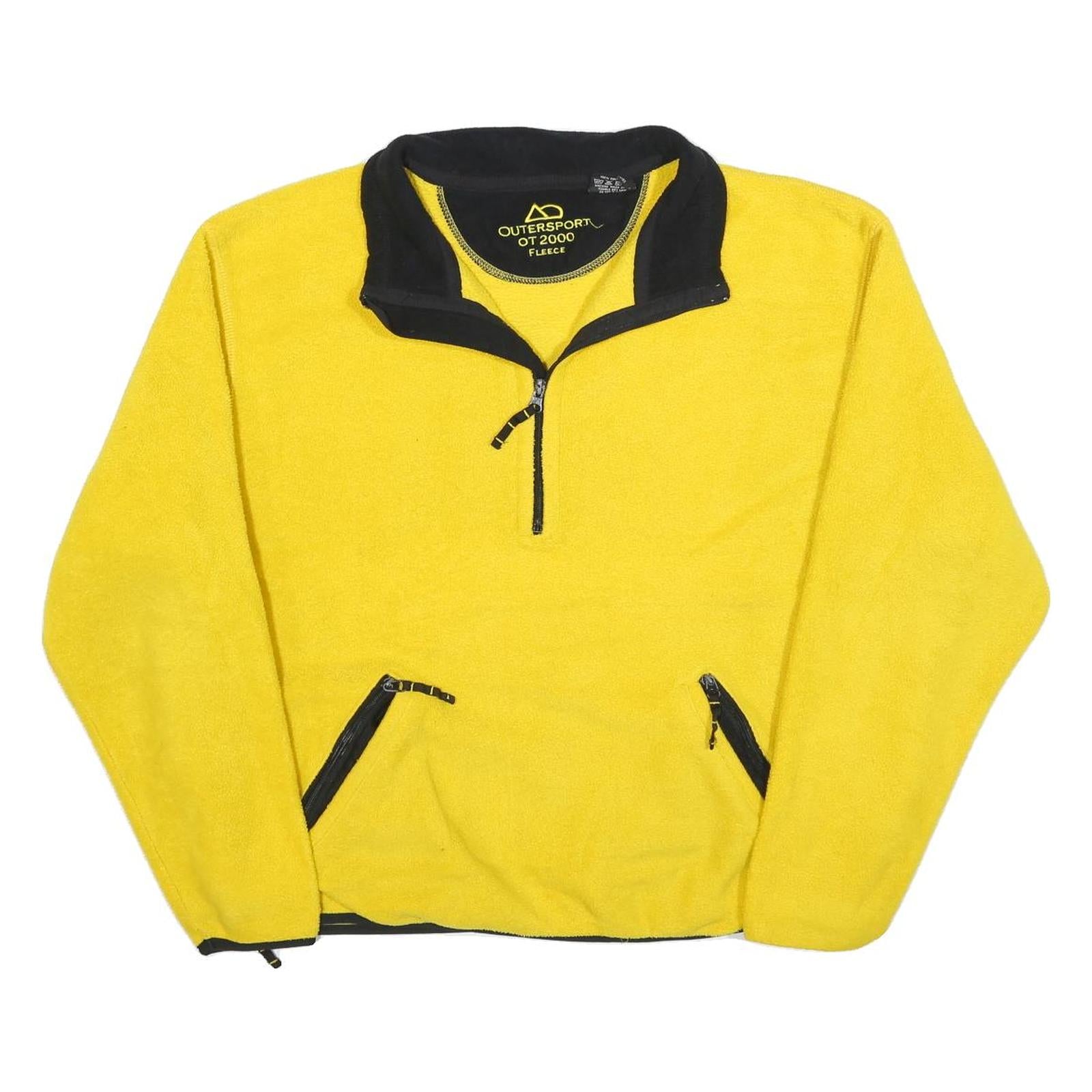 Buy OUTERSPORT Mens Yellow & Black Sportswear Plain Jumper Crew Neck Knit M Zippered Refurbished - $28.59 OUTERSPORT Mens Yellow & Black Sportswear Plain Jumper Crew Neck Knit M Zippered Refurbished - N/A refurbished available on Cerqular