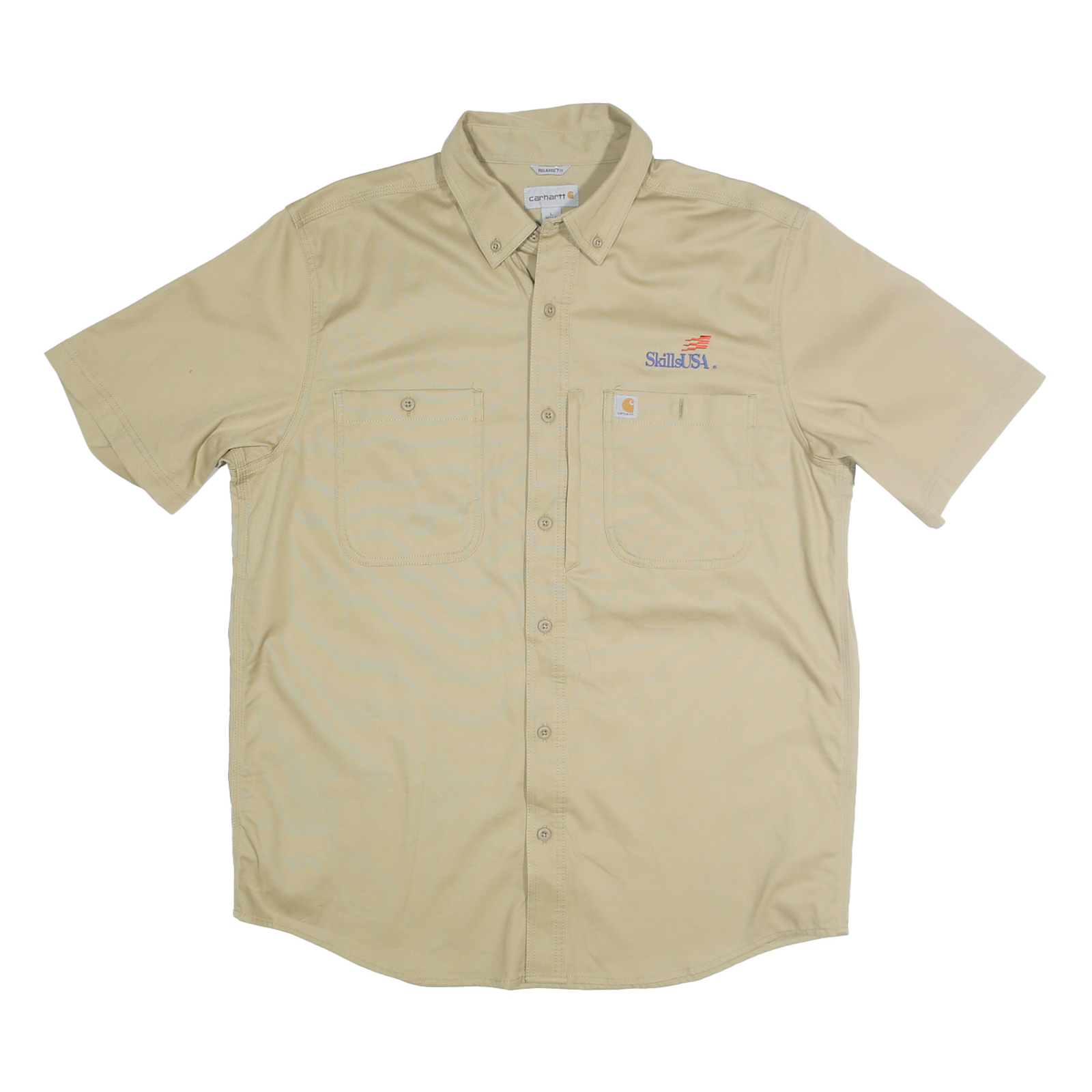 Buy CARHARTT Mens Beige Skills USA Cotton Short Sleeve Shirt L Workwear Button-Down Refurbished - $64.99 CARHARTT Mens Beige Skills USA Cotton Short Sleeve Shirt L Workwear Button-Down Refurbished - N/A refurbished available on Cerqular