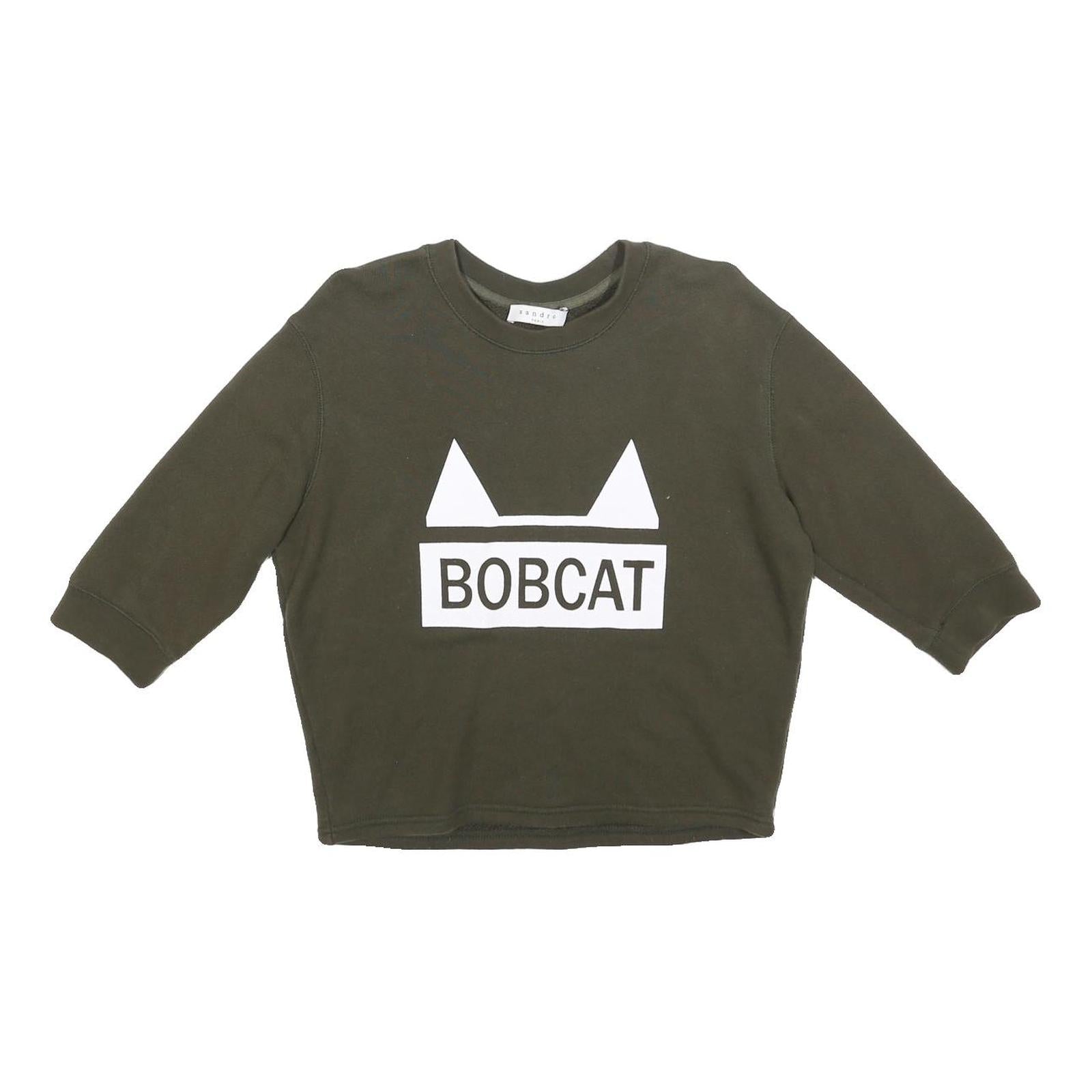 Buy SANDRO Womens Green Crew Neck S Bobcat Graphic Cotton Blend Sweatshirt Refurbished - $70.19 SANDRO Womens Green Crew Neck S Bobcat Graphic Cotton Blend Sweatshirt Refurbished - N/A refurbished available on Cerqular