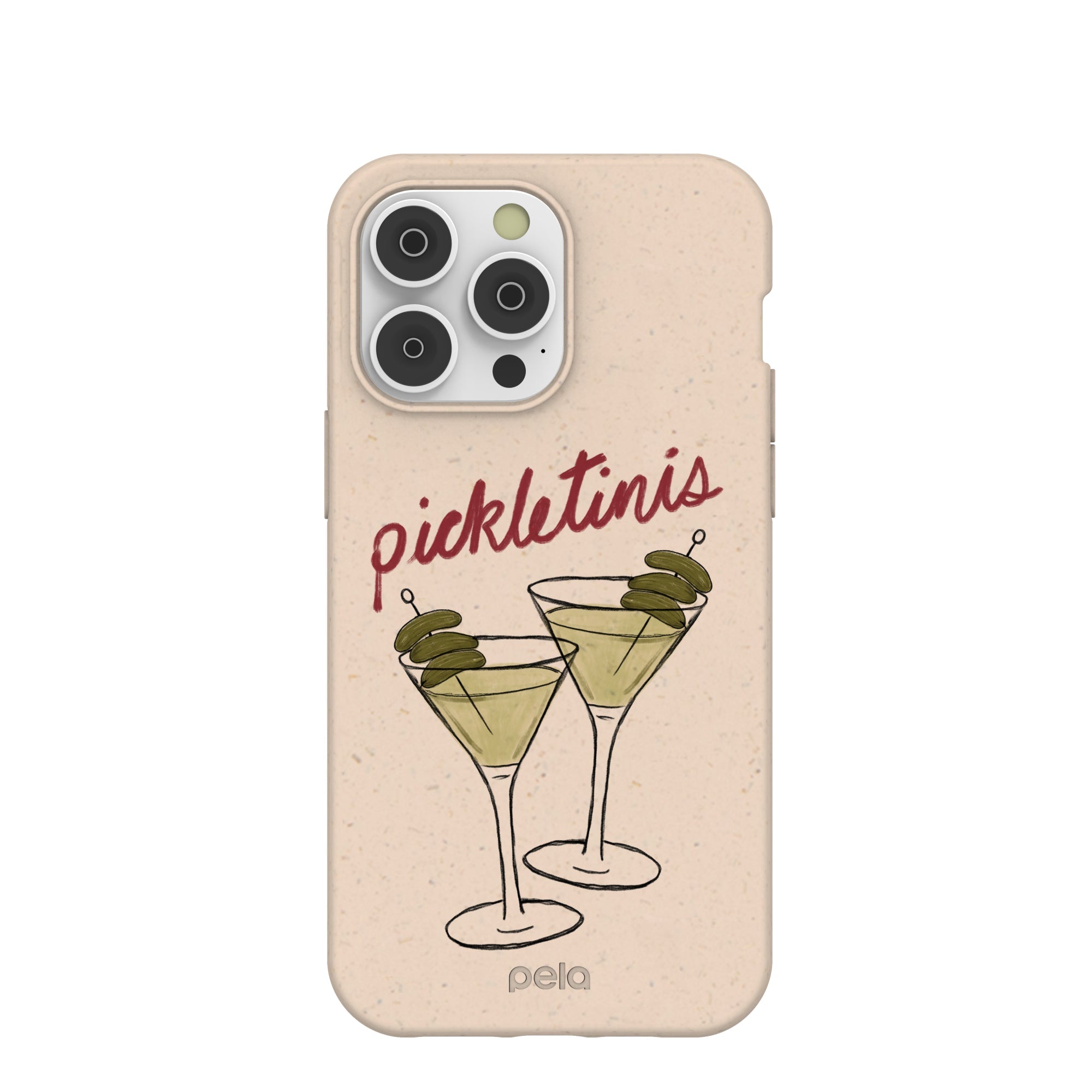 Seashell Pickletinis iPhone 14 Pro Max Case Refurbished - Pela Case refurbished available on Cerqular