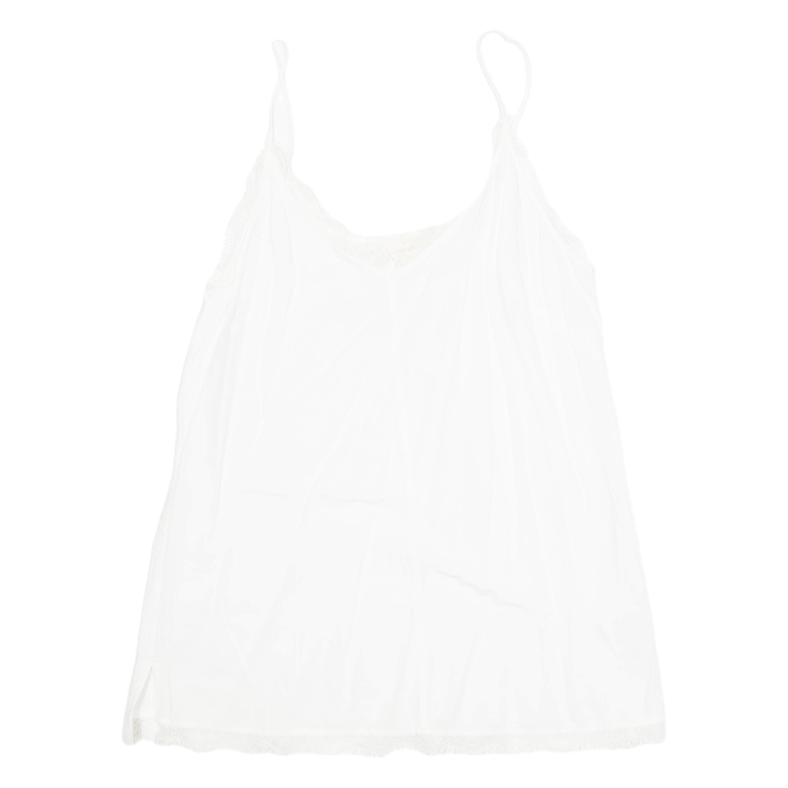 L.O.G.G Womens Camisole Top White Sleeveless Viscose M Refurbished - N/A refurbished available on Cerqular