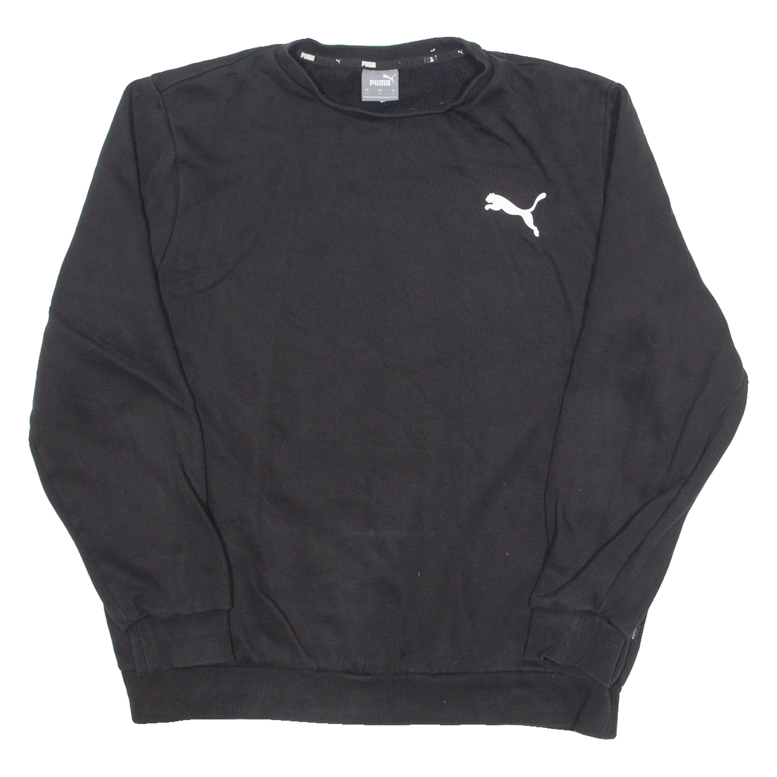 PUMA Mens Sweatshirt Black L Refurbished - N/A refurbished available on Cerqular