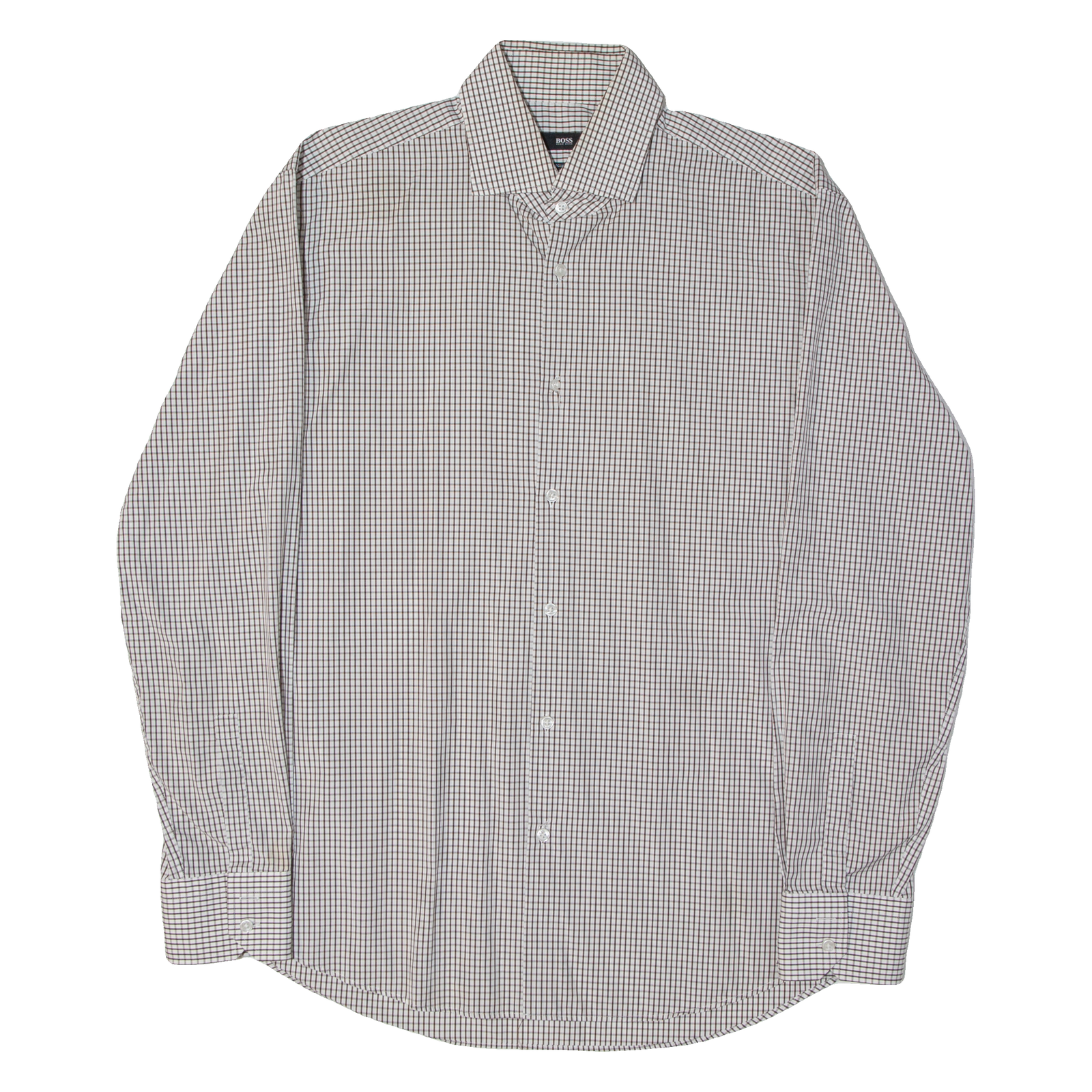 HUGO BOSS Mens Shirt Brown Camouflage Long Sleeve L Refurbished - N/A refurbished available on Cerqular