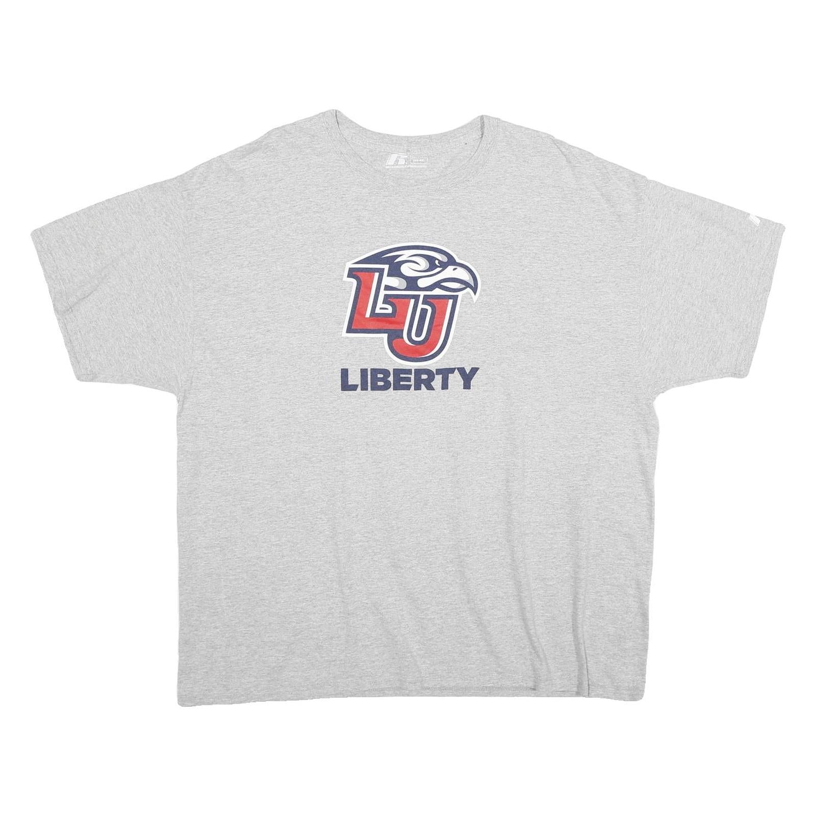 Buy RUSSELL ATHLETIC Mens Grey Liberty Graphic T-Shirt 2XL Short Sleeve Crew Neck Refurbished - $16.89 RUSSELL ATHLETIC Mens Grey Liberty Graphic T-Shirt 2XL Short Sleeve Crew Neck Refurbished - N/A refurbished available on Cerqular