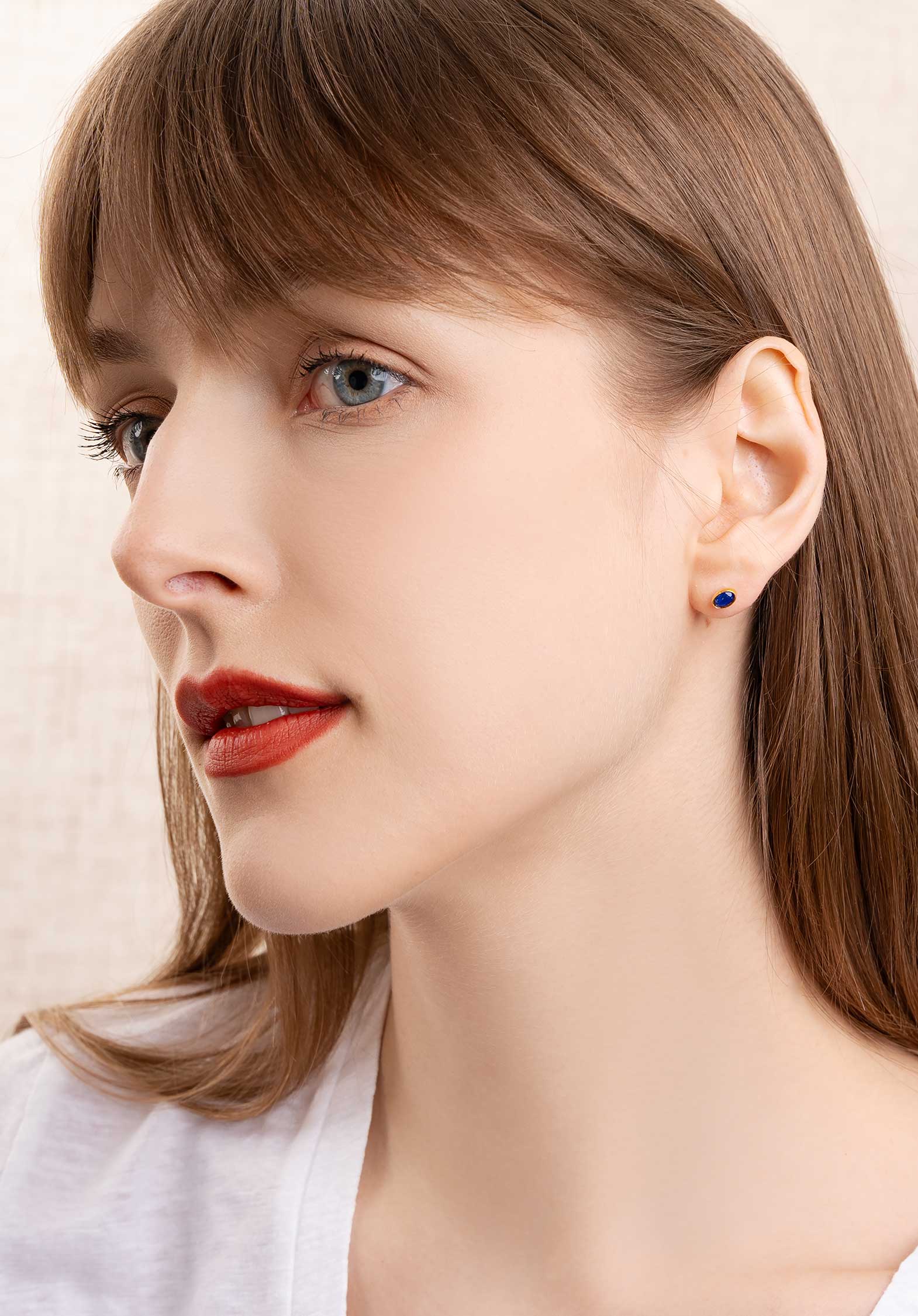 Earring Bopp6 Lapis-Lazuli | Color: LAPIS LAZULI | Size: U Refurbished - Rue Madame is a known brand, and the standardized name is " refurbished available on Cerqular
