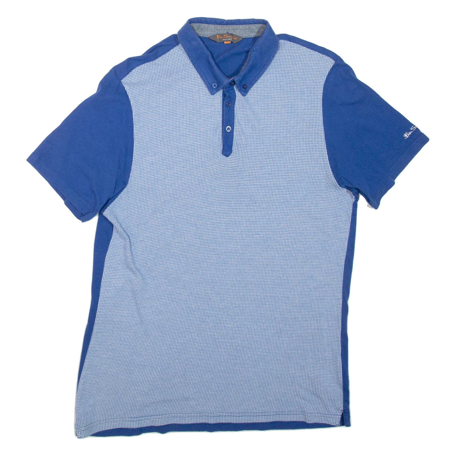 BEN SHERMAN Mens Polo Shirt Blue L Refurbished - N/A refurbished available on Cerqular