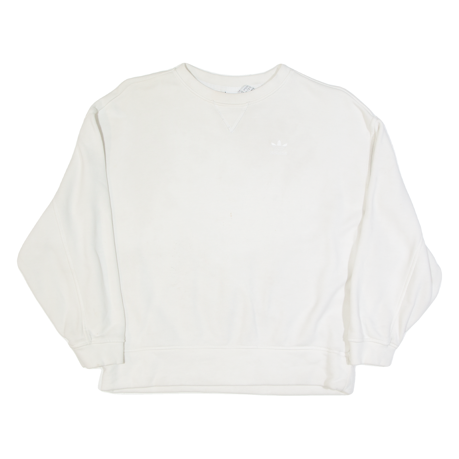 ADIDAS Womens Sweatshirt White UK 4 Refurbished - N/A refurbished available on Cerqular