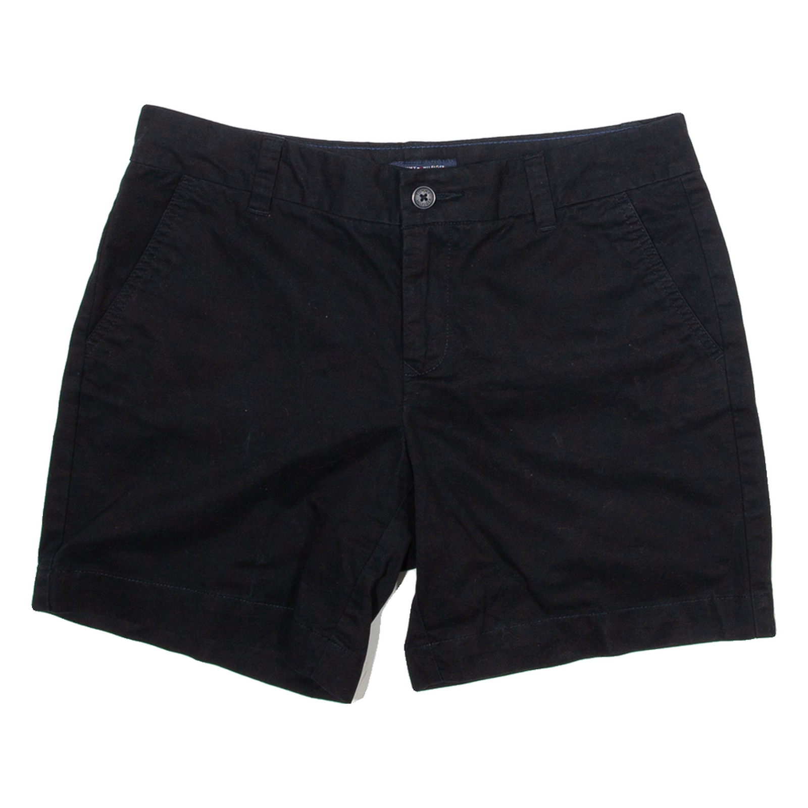 TOMMY HILFIGER Womens Chino Shorts Black S W32 Refurbished - N/A refurbished available on Cerqular