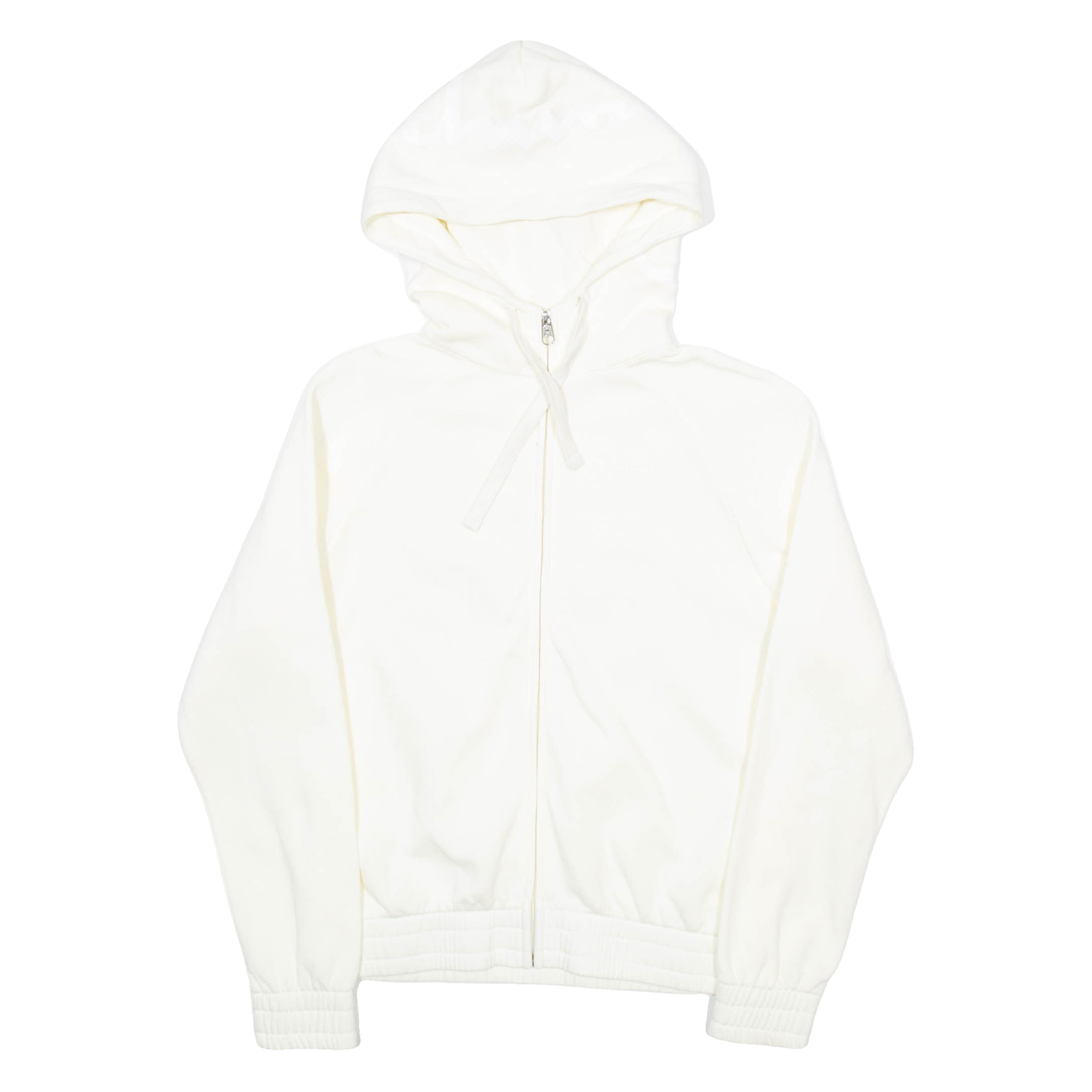 CHAMPION Mens Cream Hoodie Full Zip XS Refurbished - N/A refurbished available on Cerqular