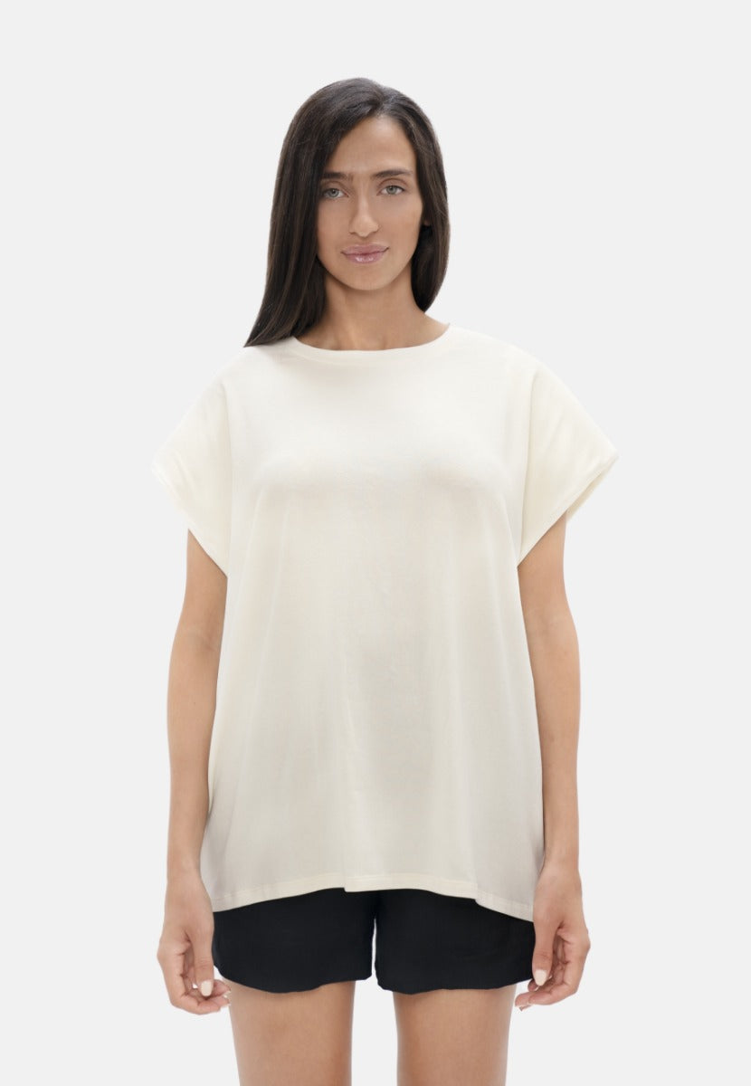 Muscat  - Bold Shoulder Tee - Powder | Size: S Refurbished - N/A refurbished available on Cerqular