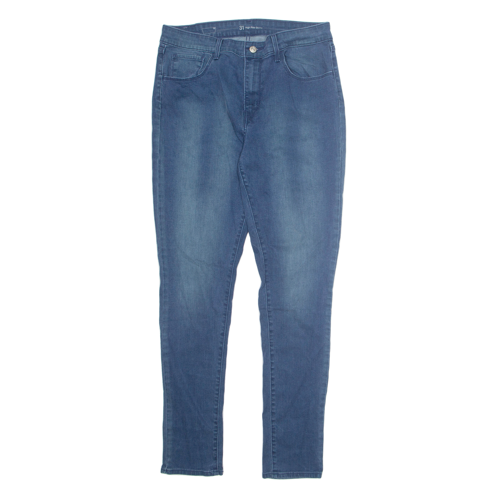 LEVI'S Womens Jeans Blue Regular Skinny Stone Wash W31 L32 Refurbished - N/A refurbished available on Cerqular