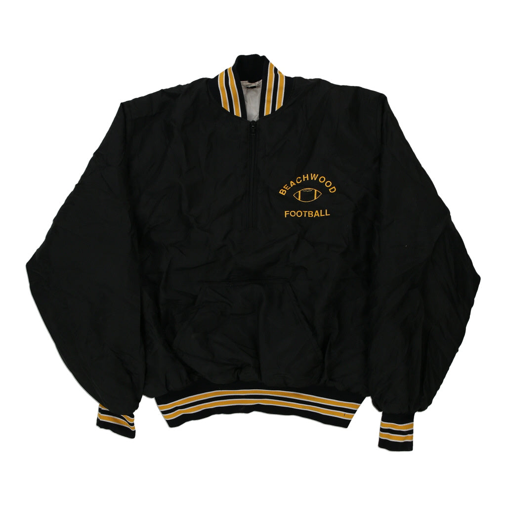 Buy Made in USA Beachwood Football Gem Varsity Jacket - 2XL Black Nylon Blend | Size: xx-large Refurbished - $10.04 Made in USA Beachwood Football Gem Varsity Jacket - 2XL Black Nylon Blend | Size: xx-large Refurbished - Thrifted (note: this is a term often used to describe second- refurbished available on Cerqular
