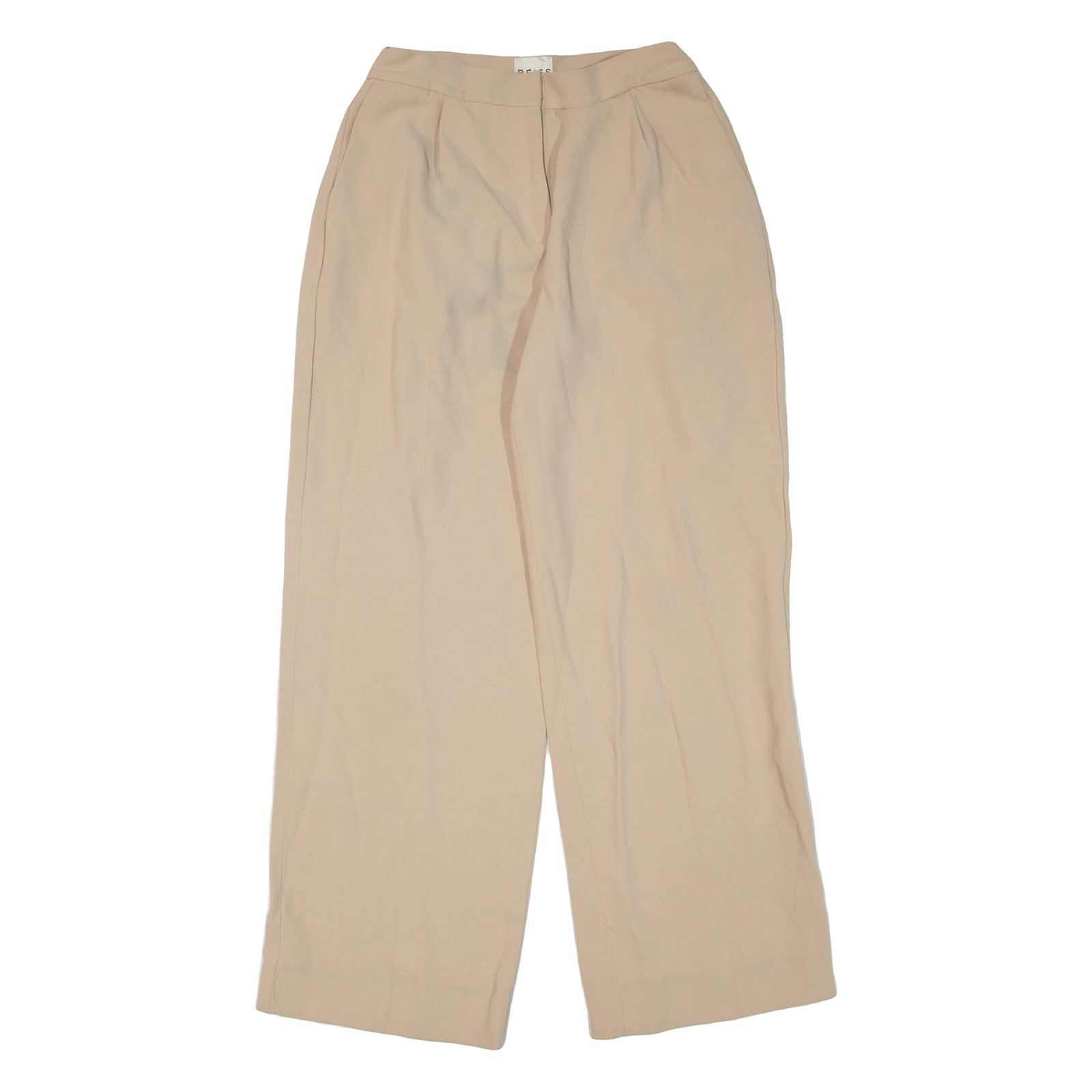 REISS Womens Trousers Beige Regular Wide-Leg W28 L29 Refurbished - N/A refurbished available on Cerqular