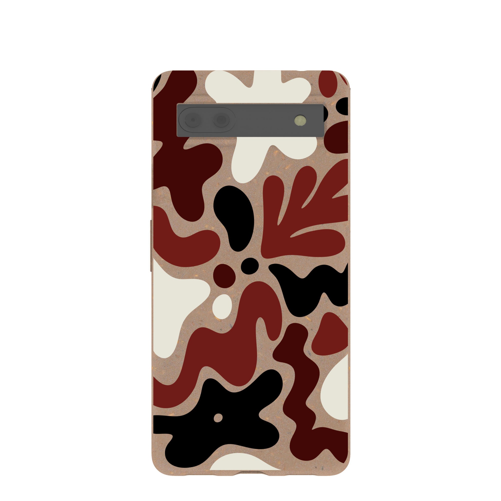 Chocolate Brown Earthy Curves Google Pixel 6a Case Refurbished - Pela Case refurbished available on Cerqular
