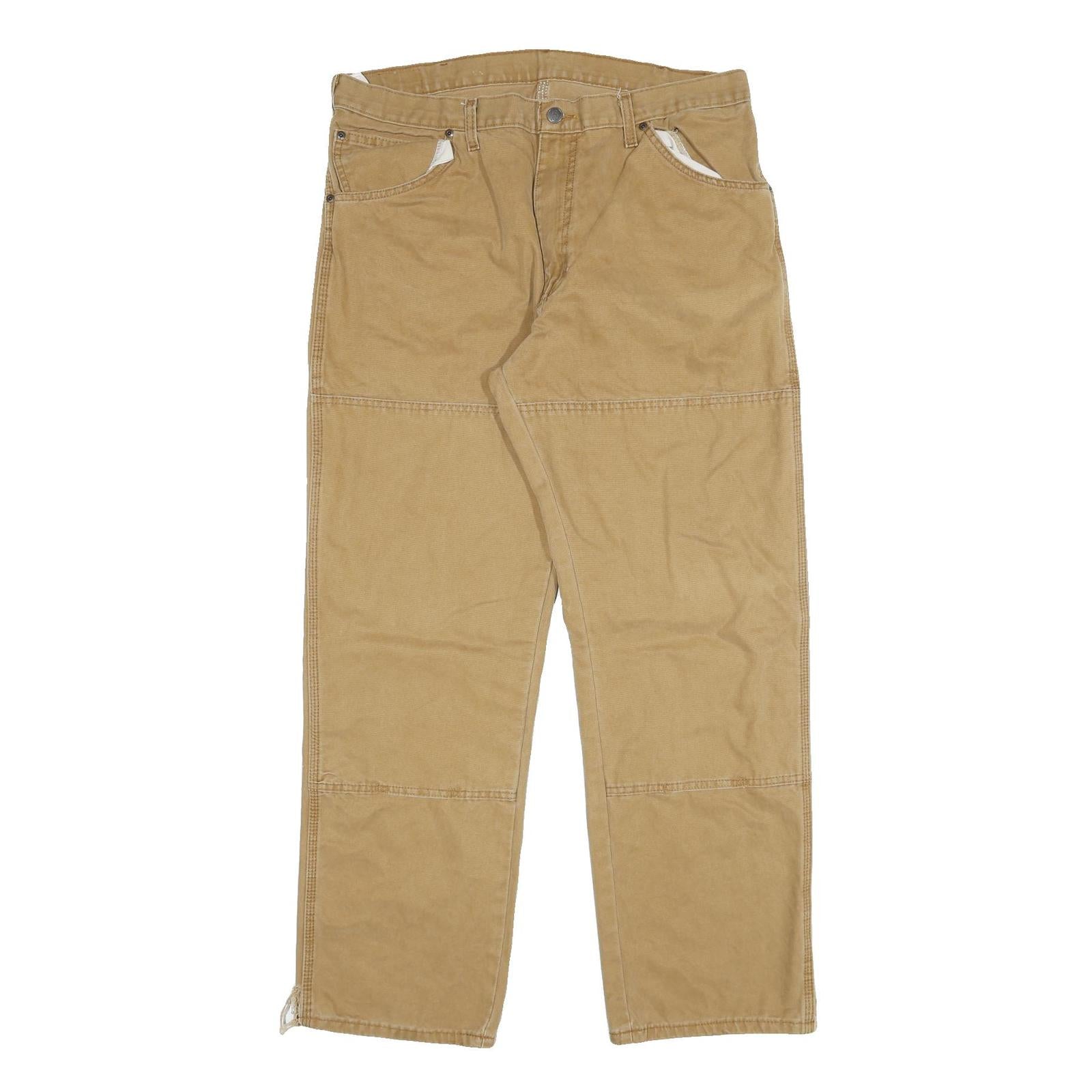 DICKIES Mens Regular Fit Jeans Beige Cotton Blend W36 L31 Workwear Utility Refurbished - N/A refurbished available on Cerqular