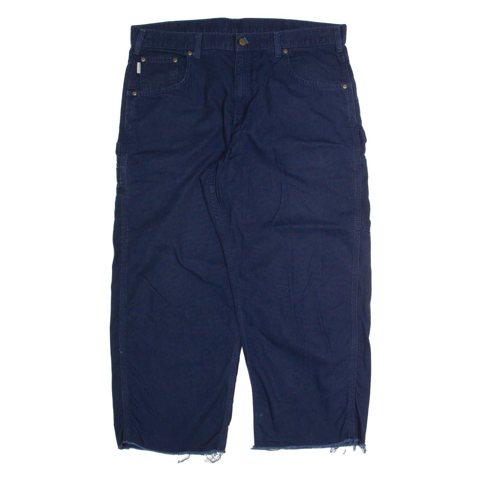 CARHARTT Mens Trousers Blue Regular Straight W40 L26 Refurbished - N/A refurbished available on Cerqular