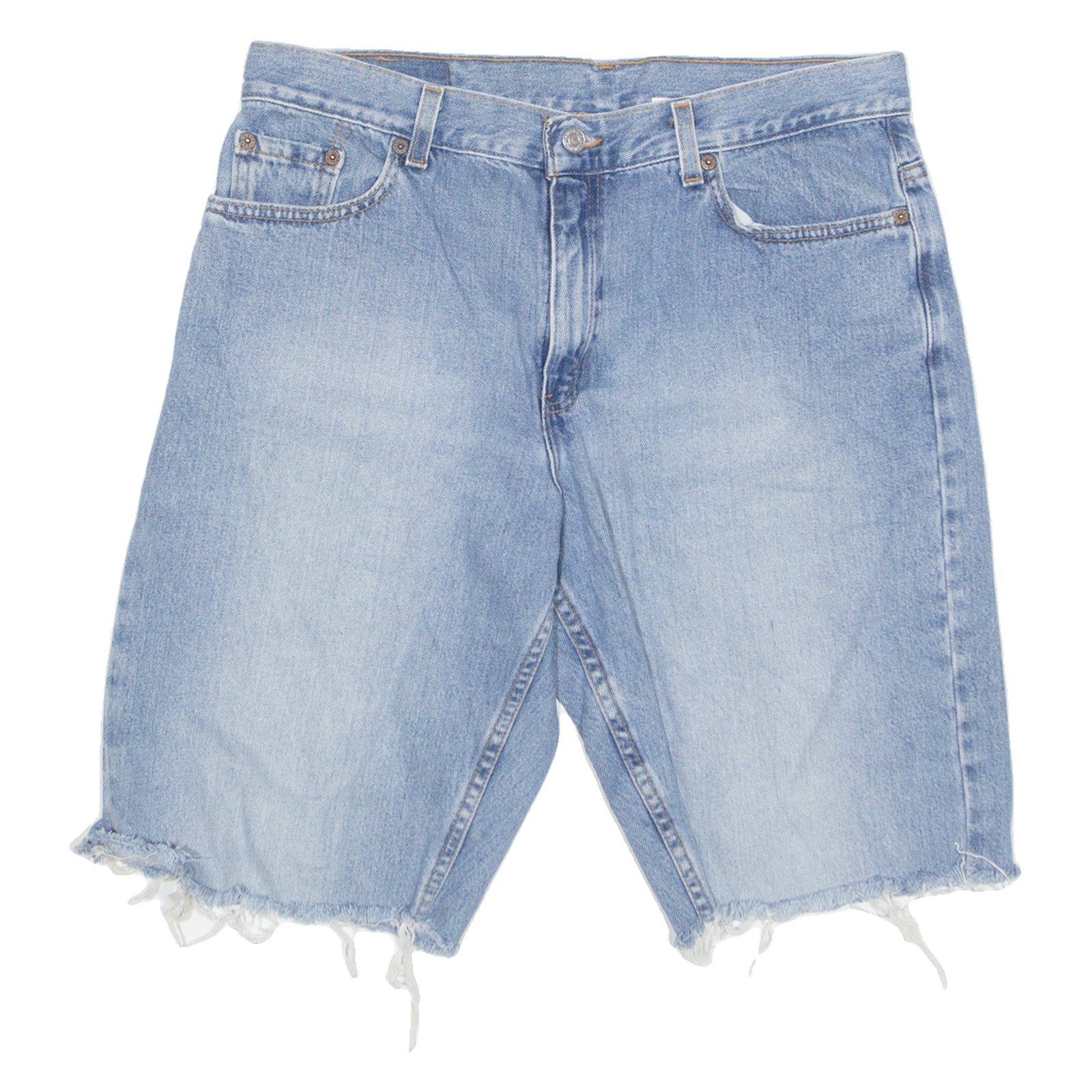 LEVI'S Cut Off Low Rise 577 Womens Denim Shorts Blue M W34 Refurbished - N/A refurbished available on Cerqular