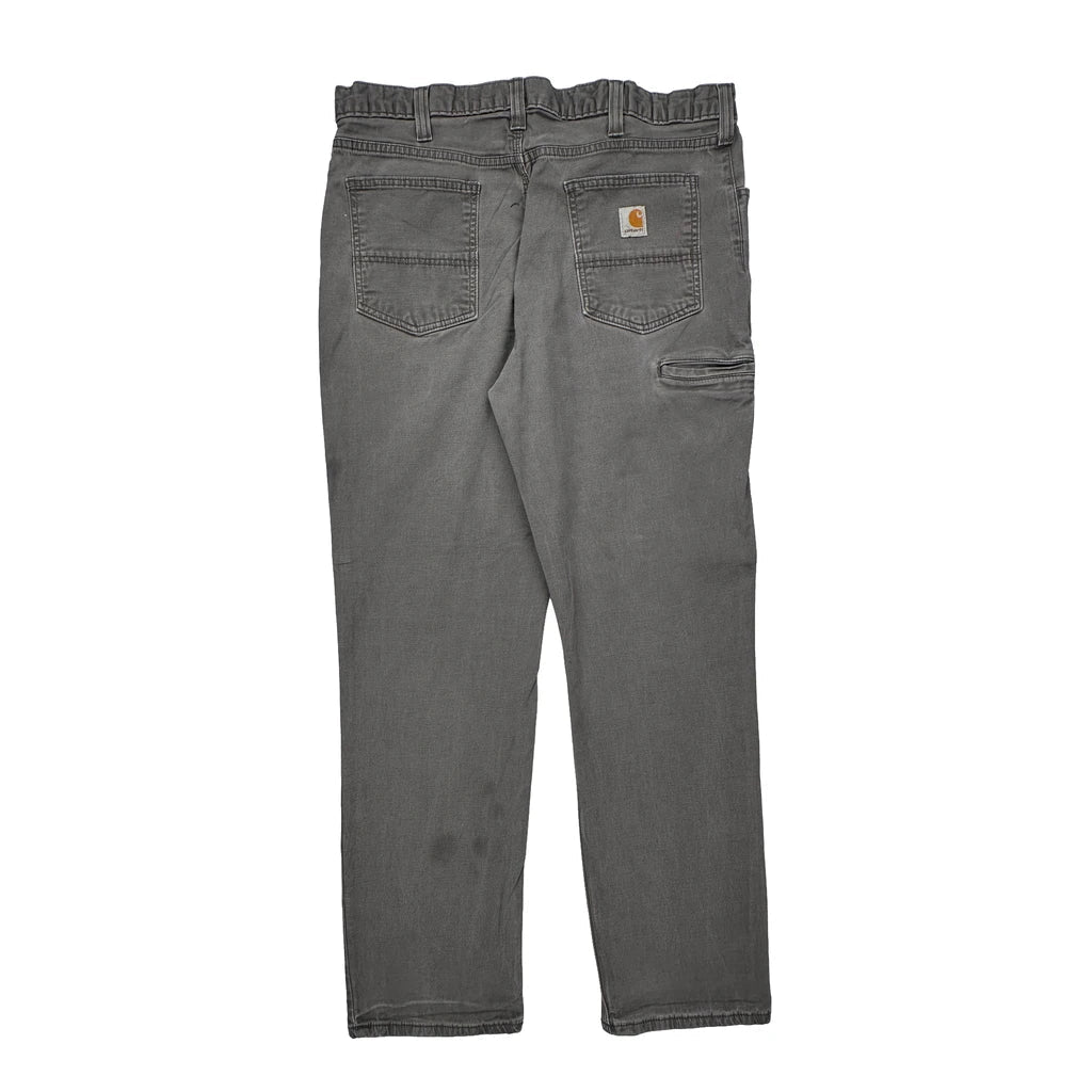 Buy Carhartt Carpenter Trousers - 38W 32L Grey Cotton Refurbished - $26.79 Carhartt Carpenter Trousers - 38W 32L Grey Cotton Refurbished - Thrifted (note: this is a term often used to describe second- refurbished available on Cerqular