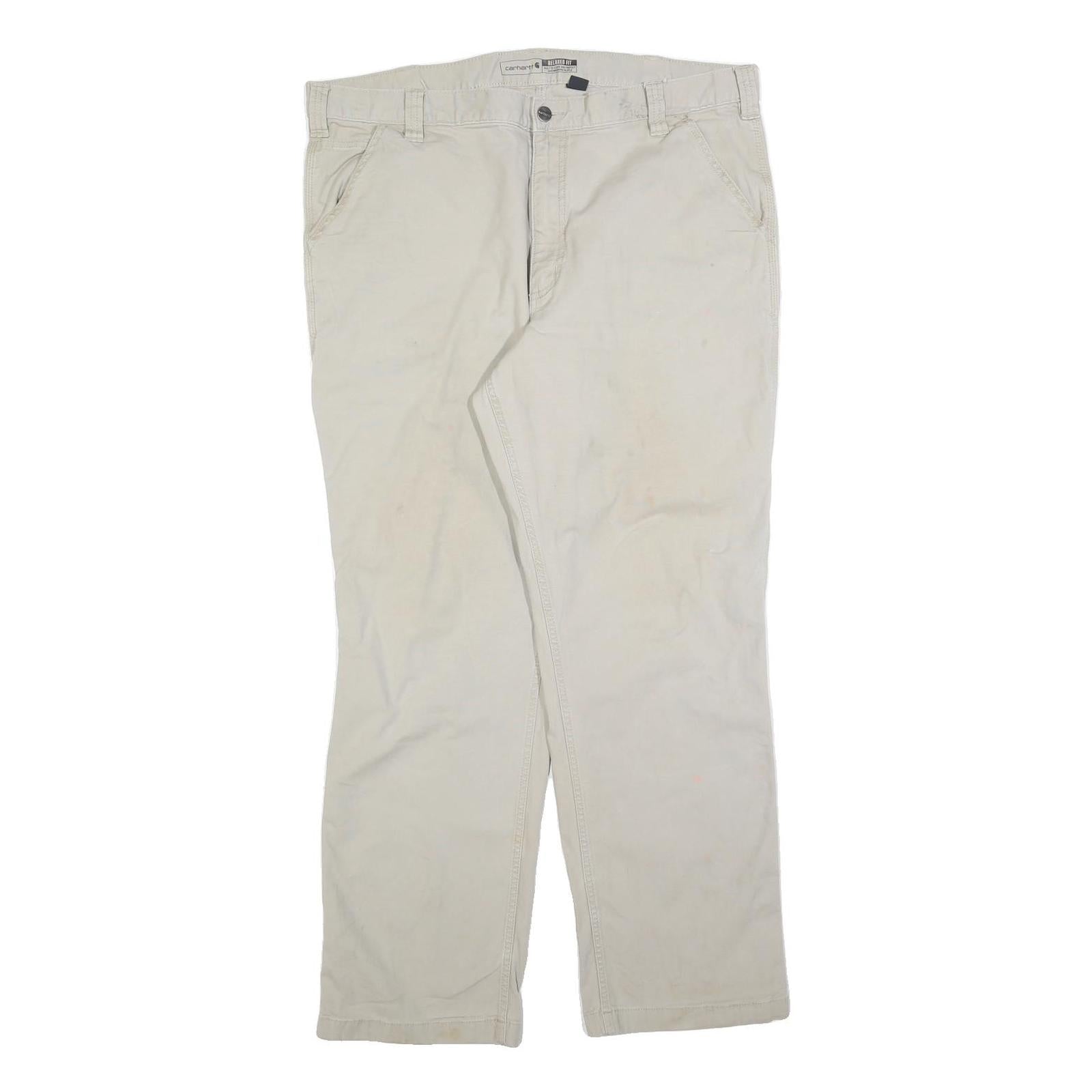Buy CARHARTT Mens Cotton Blend Beige Relaxed Straight Trousers W40 L32 Workwear Refurbished - $49.39 CARHARTT Mens Cotton Blend Beige Relaxed Straight Trousers W40 L32 Workwear Refurbished - N/A refurbished available on Cerqular