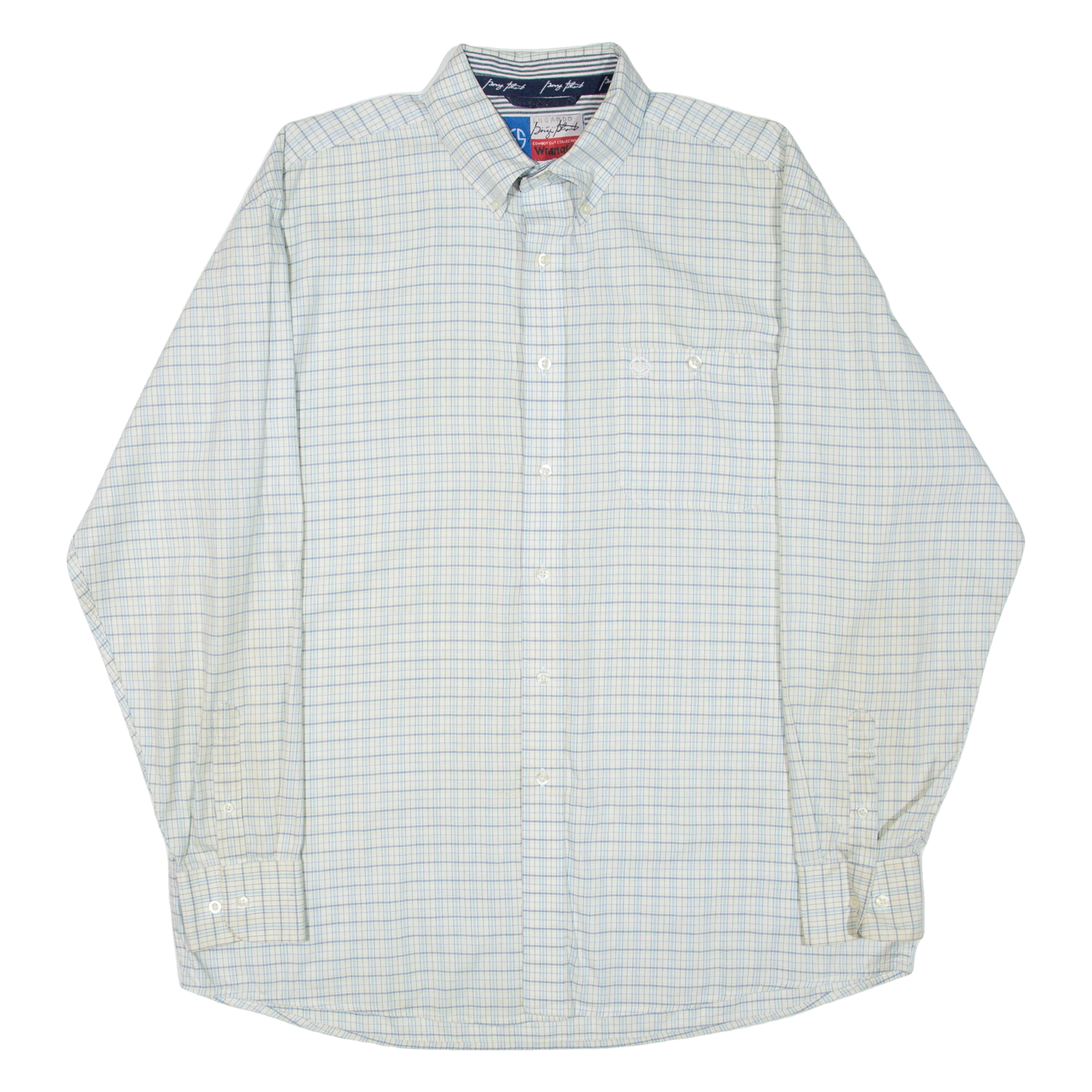 WRANGLER Mens Shirt Blue Check Long Sleeve 2XL Refurbished - N/A refurbished available on Cerqular