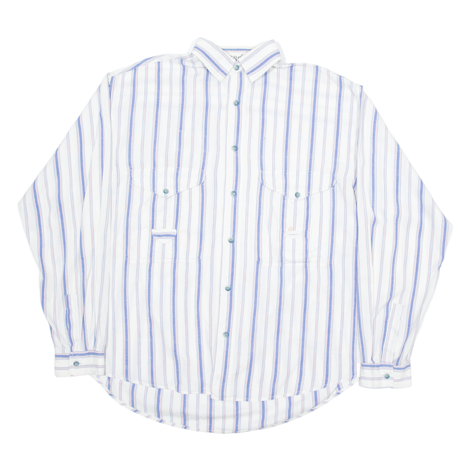 LERROS Mens Shirt White Striped Long Sleeve M Refurbished - N/A refurbished available on Cerqular