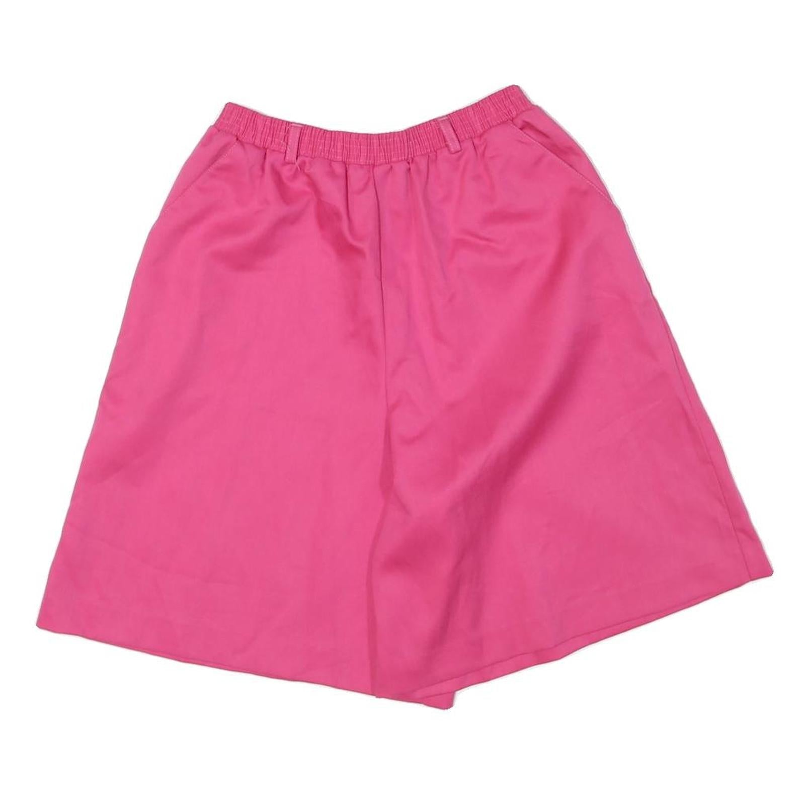 DONNKENNY Womens Shorts Pink Casual S W23 Relaxed Fit Cotton Blend Elastic Waist Refurbished - N/A refurbished available on Cerqular
