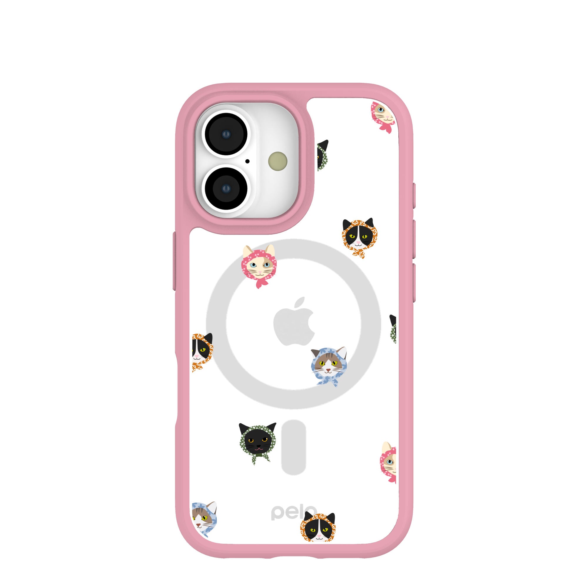Clear Cat Couture iPhone 17 Case With Petal Pink Ridge (MagSafe included) Refurbished - Pela Case refurbished available on Cerqular