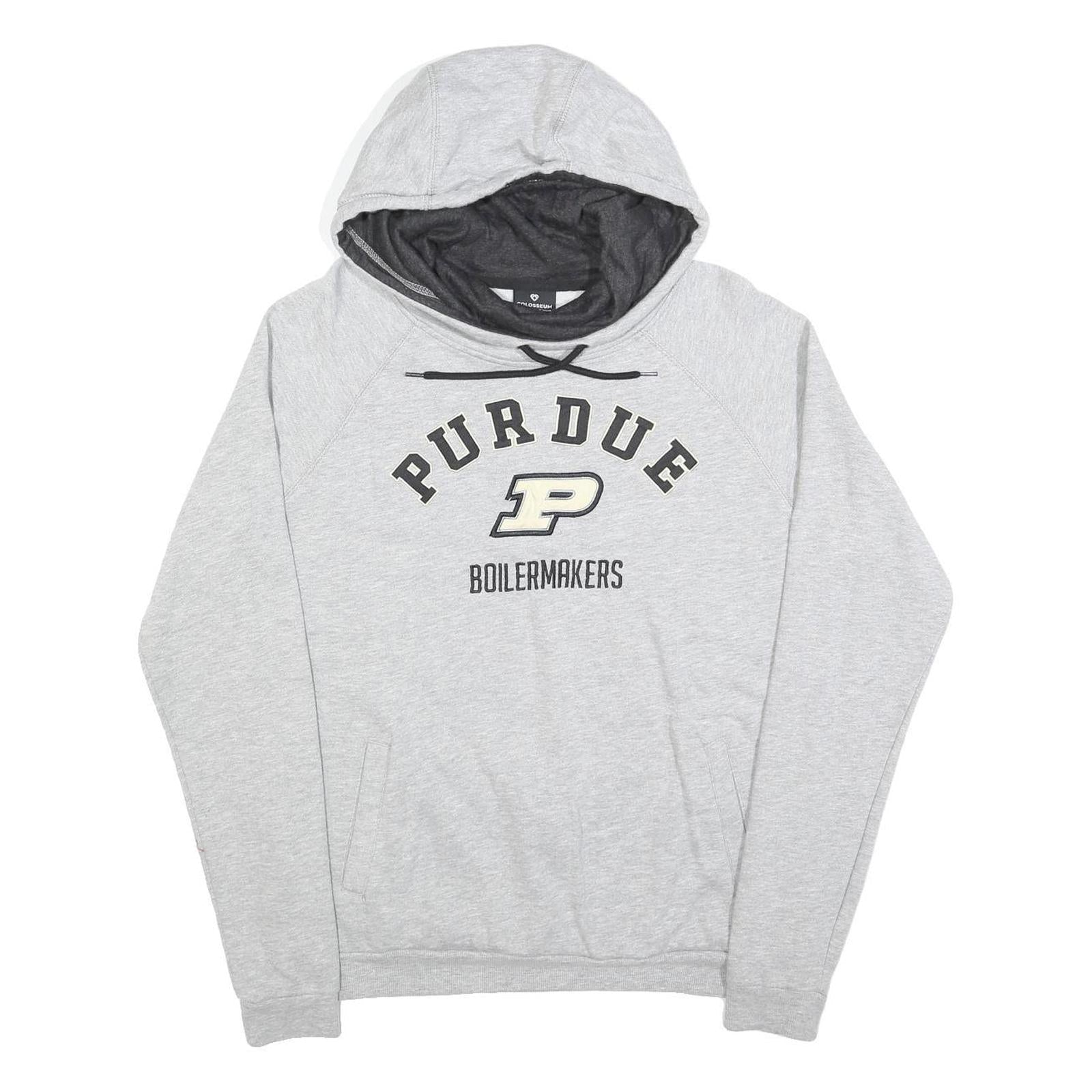 COLOSSEUM Womens Grey Purdue Hooded Pullover L Boilermakers Graphic Hoodie Refurbished - N/A refurbished available on Cerqular