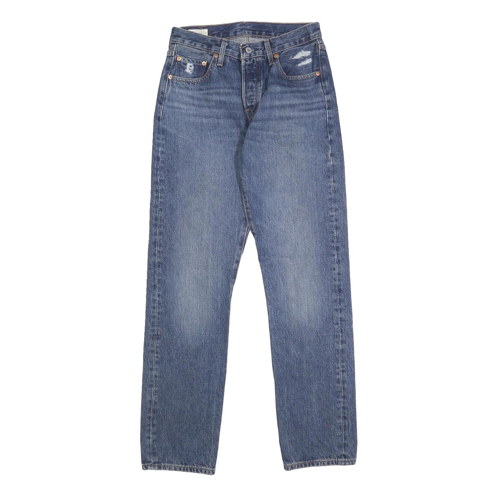 LEVI'S 501 Big E Womens Blue Regular Straight Denim Medium W26 L30 Classic Refurbished - N/A refurbished available on Cerqular