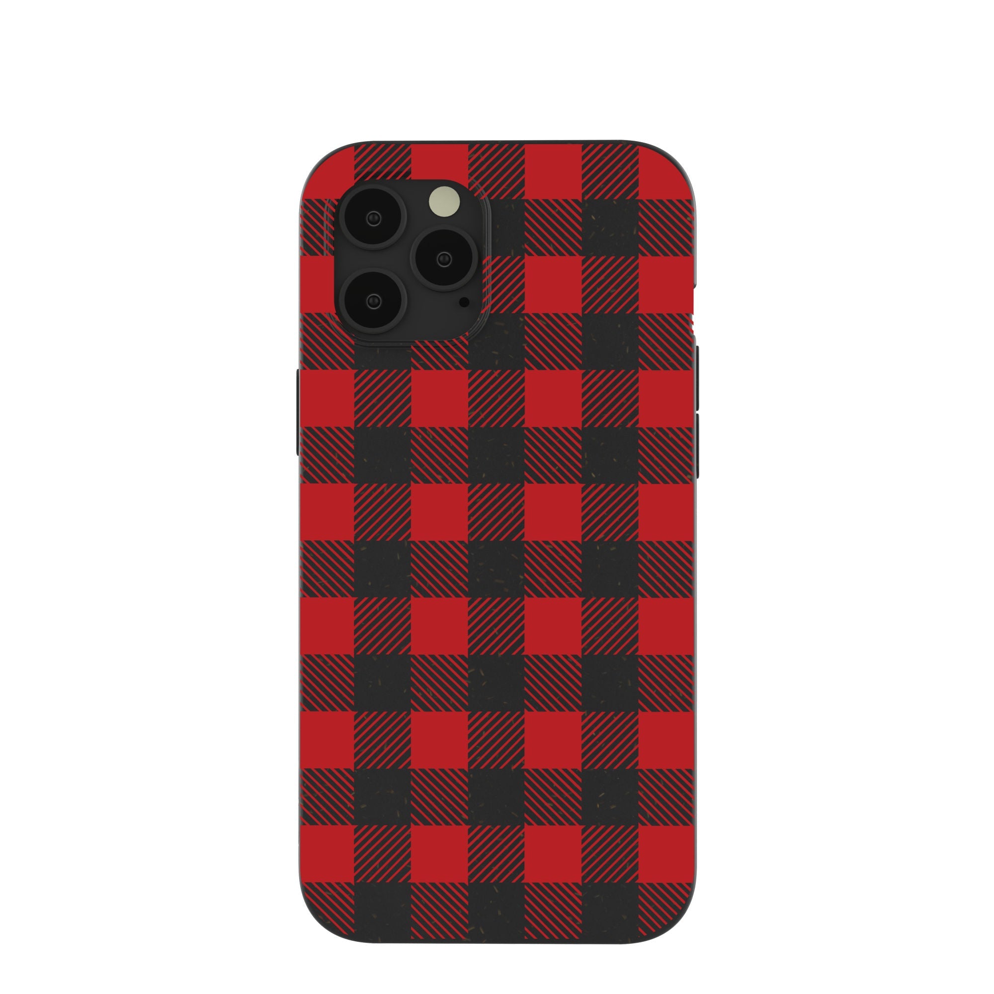 Black Flannel iPhone 12 Pro Max Case Refurbished - Pela Case refurbished available on Cerqular