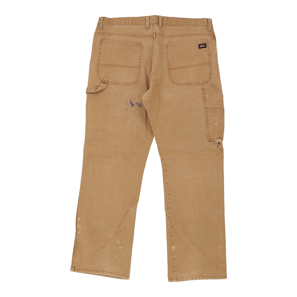 Dickies Carpenter Trousers - 38W 32L Beige Cotton Refurbished - Thrifted (note: this is a term often used to describe second- refurbished available on Cerqular
