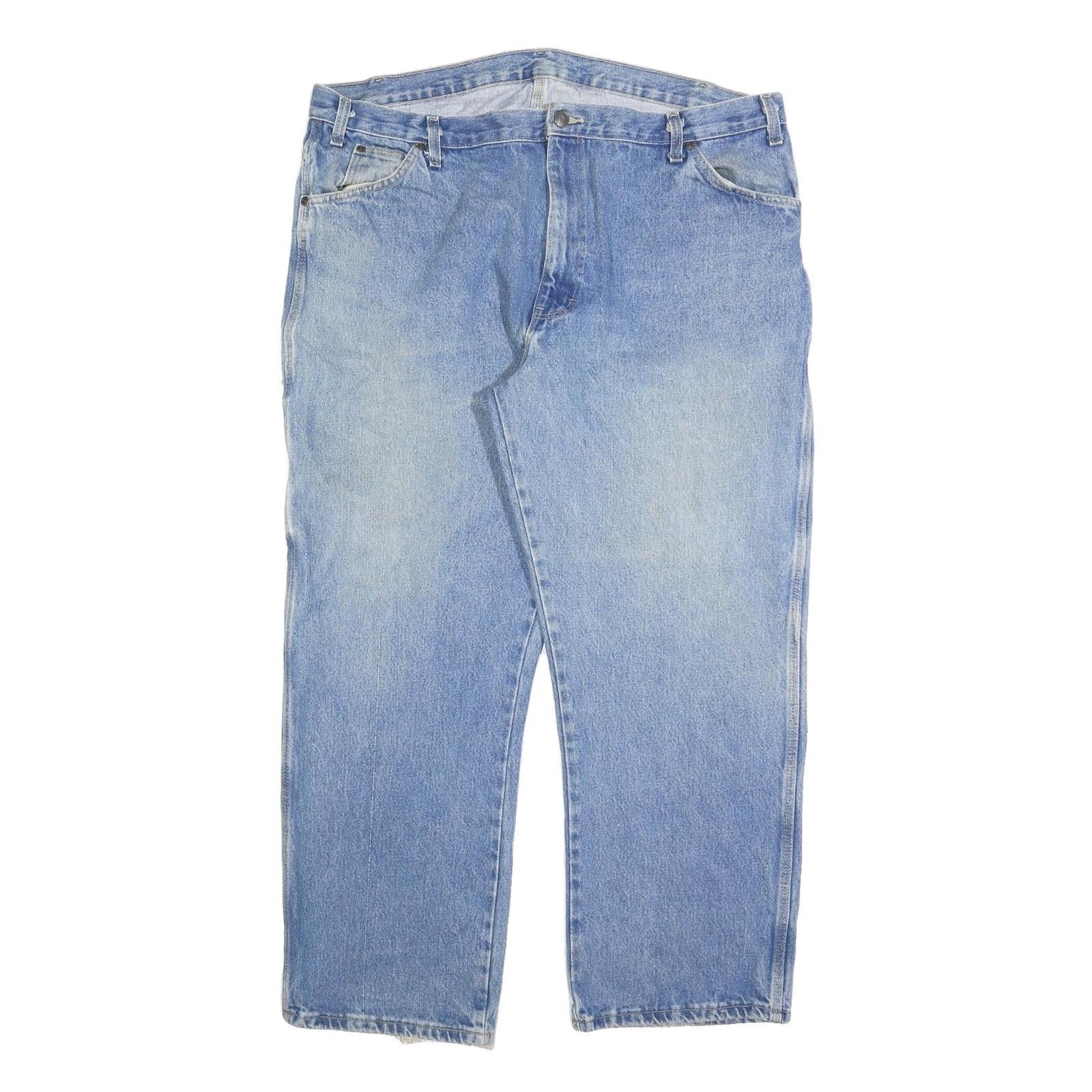 DICKIES Mens Regular Fit Straight Leg Denim Medium Wash Jeans W42 L30 Workwear Refurbished - N/A refurbished available on Cerqular