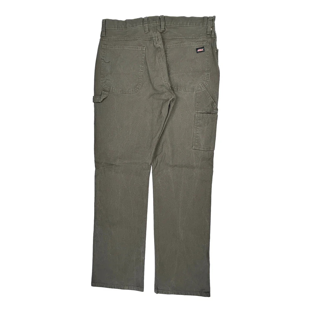 Buy Dickies Carpenter Trousers - 36W 34L Grey Cotton Refurbished - $46.89 Dickies Carpenter Trousers - 36W 34L Grey Cotton Refurbished - Thrifted (note: this is a term often used to describe second- refurbished available on Cerqular