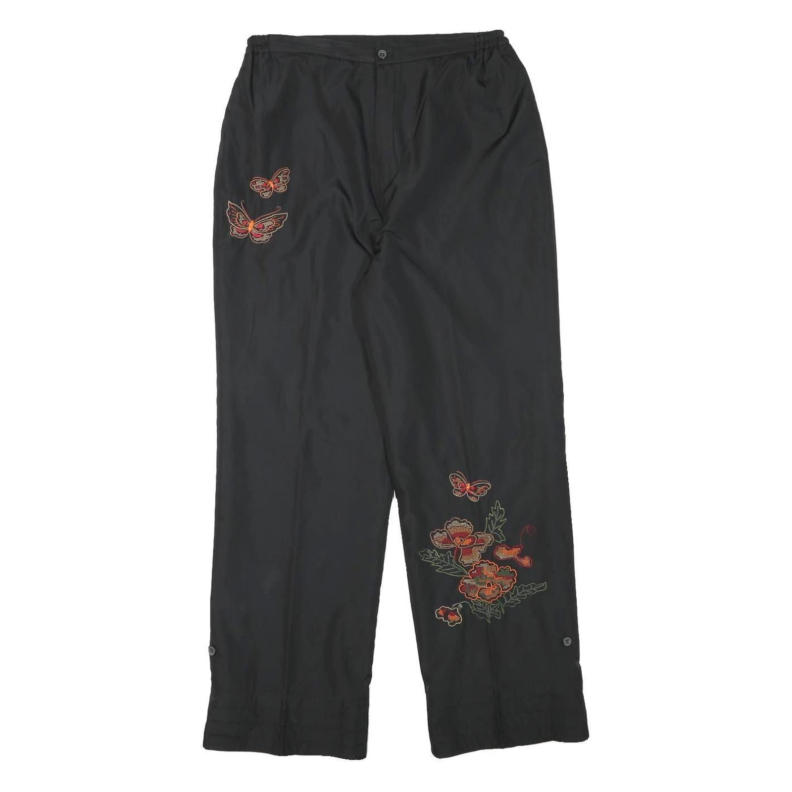 Buy YA ZHENG Womens Black Polyester Blend Lined Trousers W28 L27 Butterfly Floral Refurbished - $23.39 YA ZHENG Womens Black Polyester Blend Lined Trousers W28 L27 Butterfly Floral Refurbished - N/A refurbished available on Cerqular