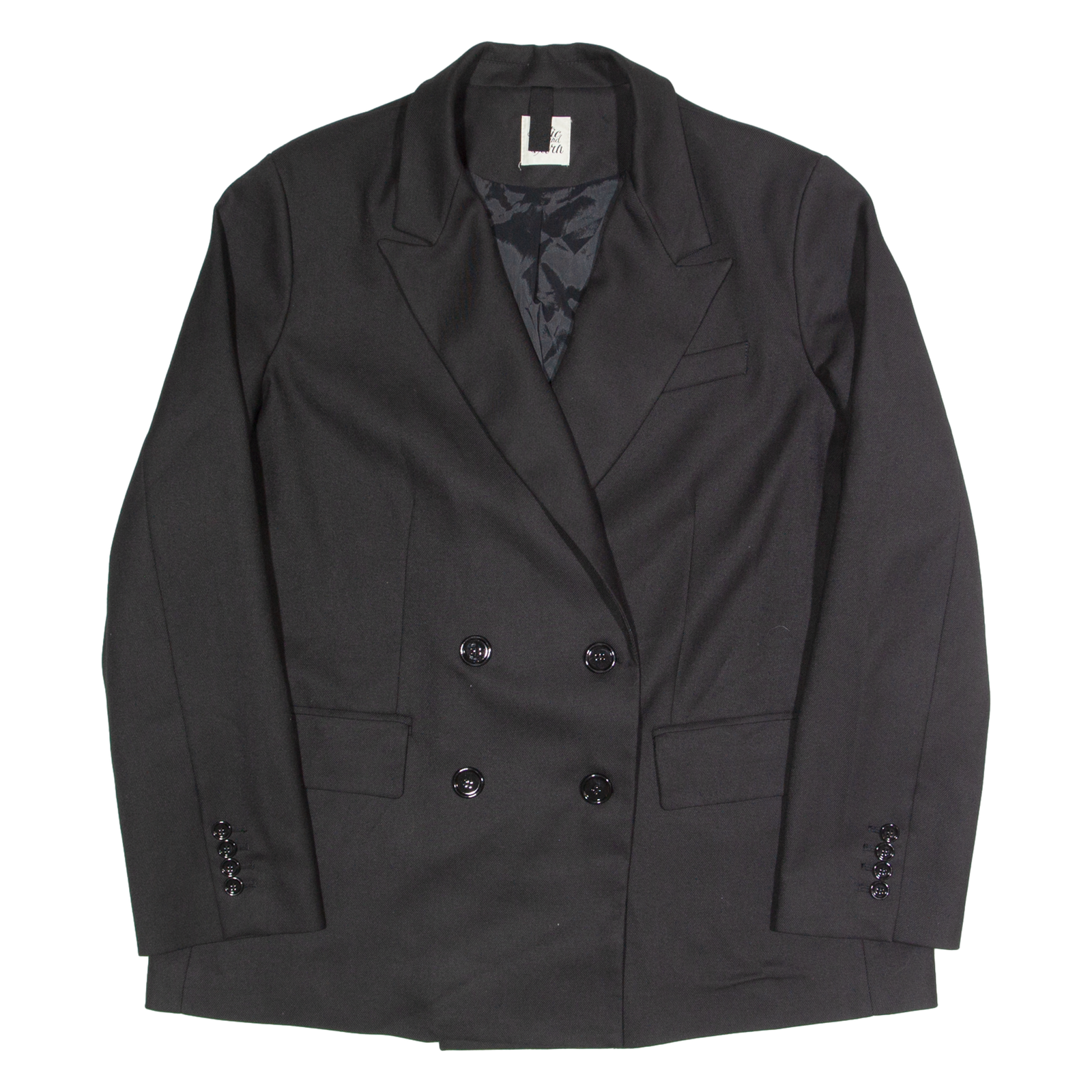 ATTIC AND BARN Womens Blazer Jacket Black L Refurbished - N/A refurbished available on Cerqular