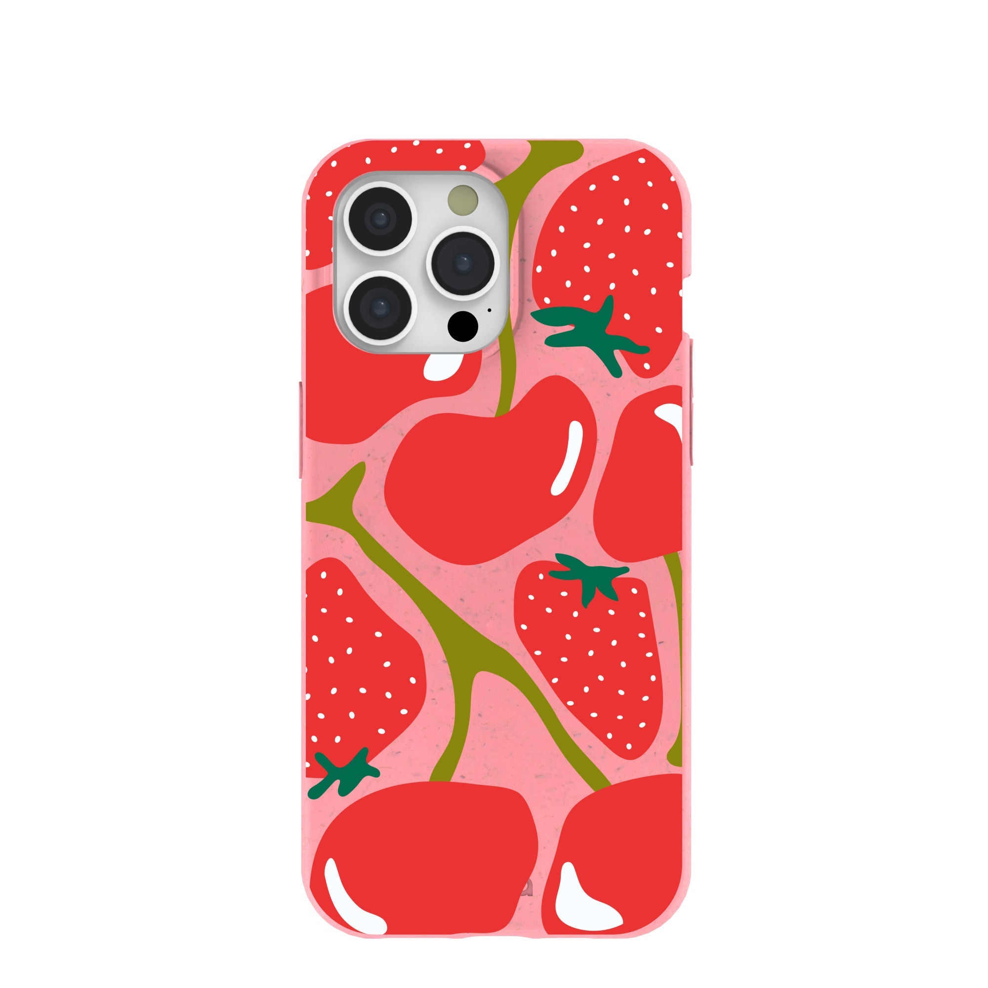 Bubblegum Pink Cherry Berry iPhone 15 Pro Max Case Refurbished - Pela Case refurbished available on Cerqular