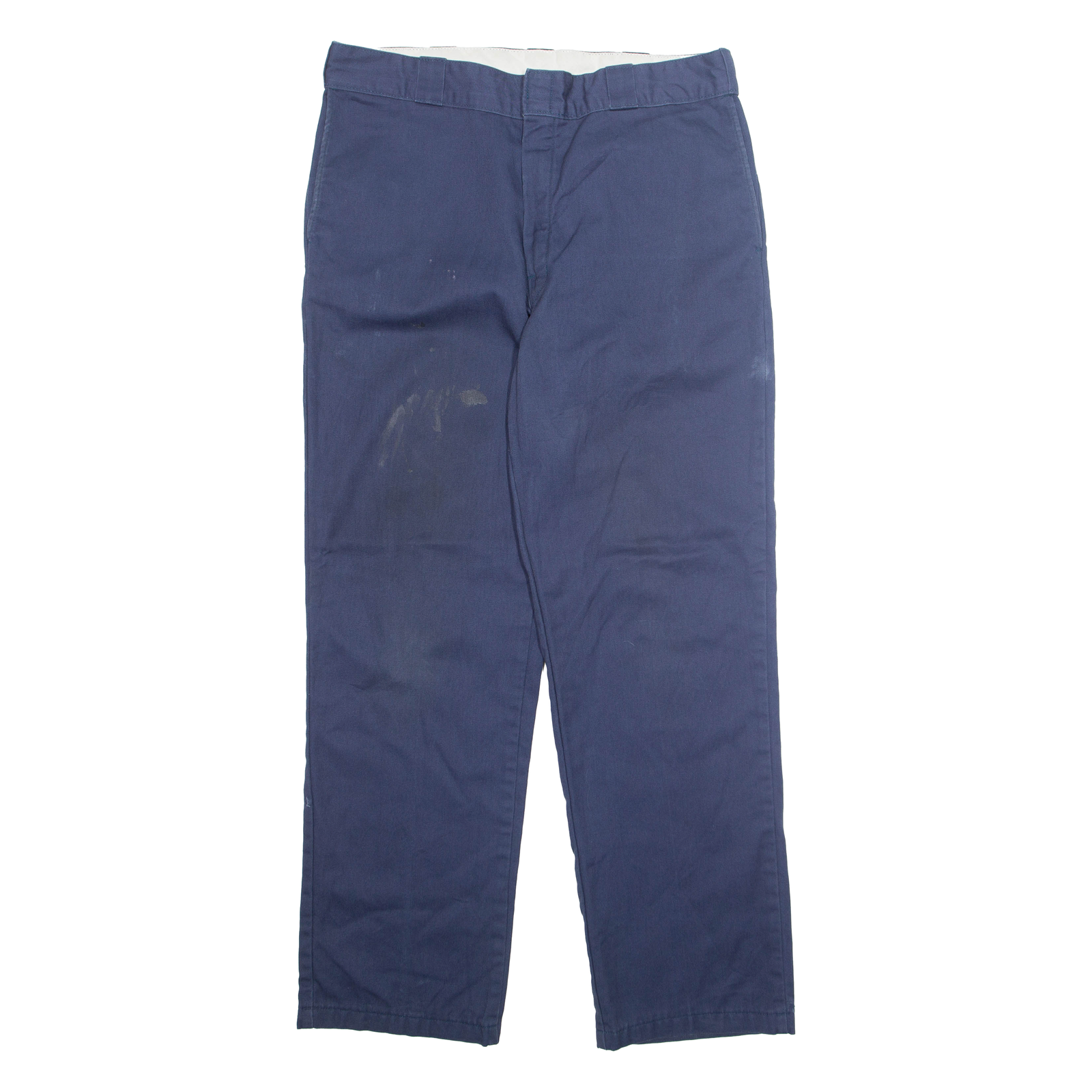 DICKIES Chino Mens Trousers Blue Regular Straight W34 L31 Refurbished - N/A refurbished available on Cerqular